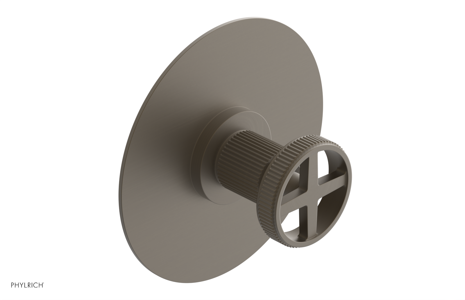 DUSTRIE - Pressure Balance Shower Plate & Handle Trim - Grooved 4-626