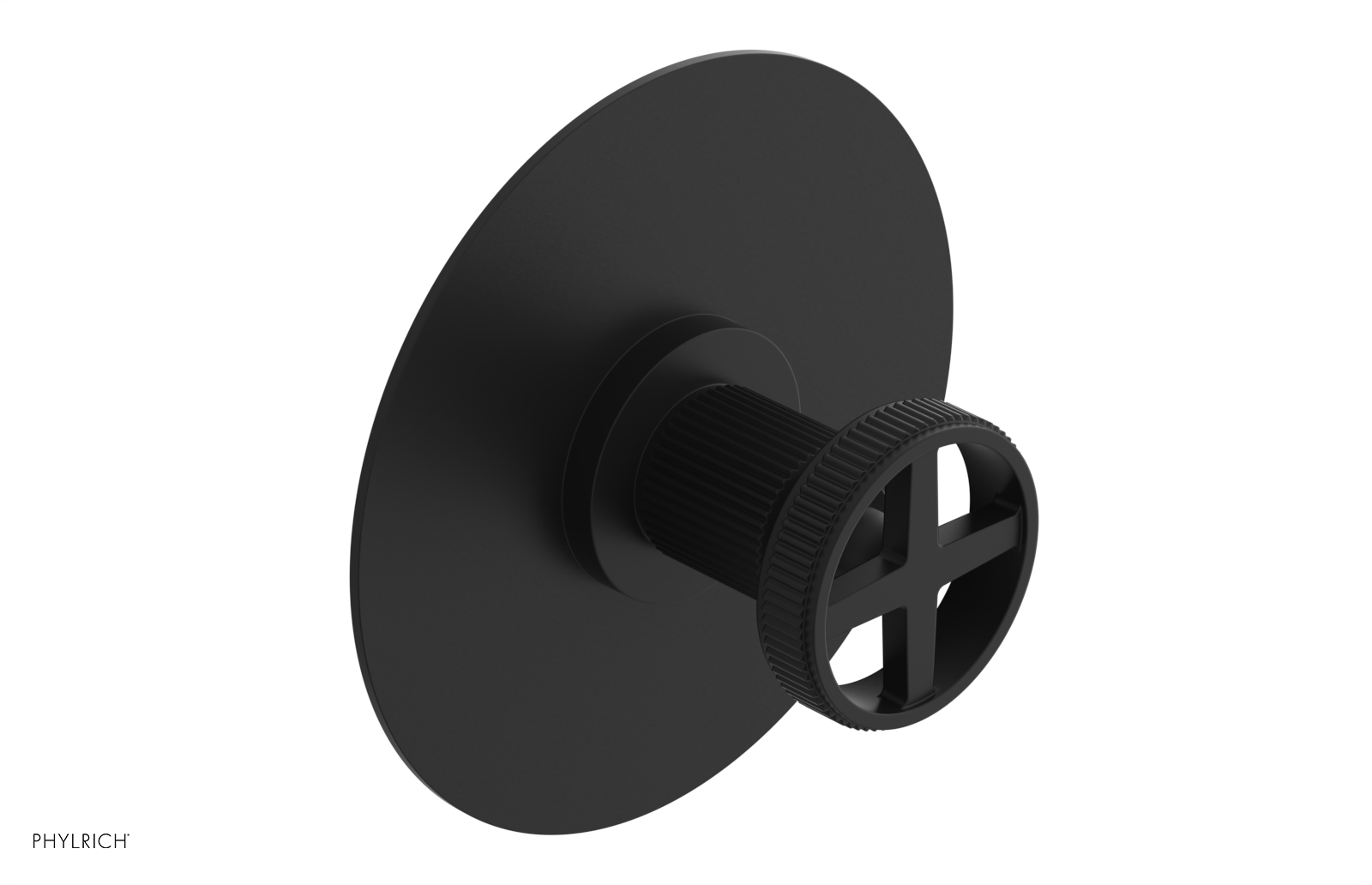 DUSTRIE - Pressure Balance Shower Plate & Handle Trim - Grooved 4-626