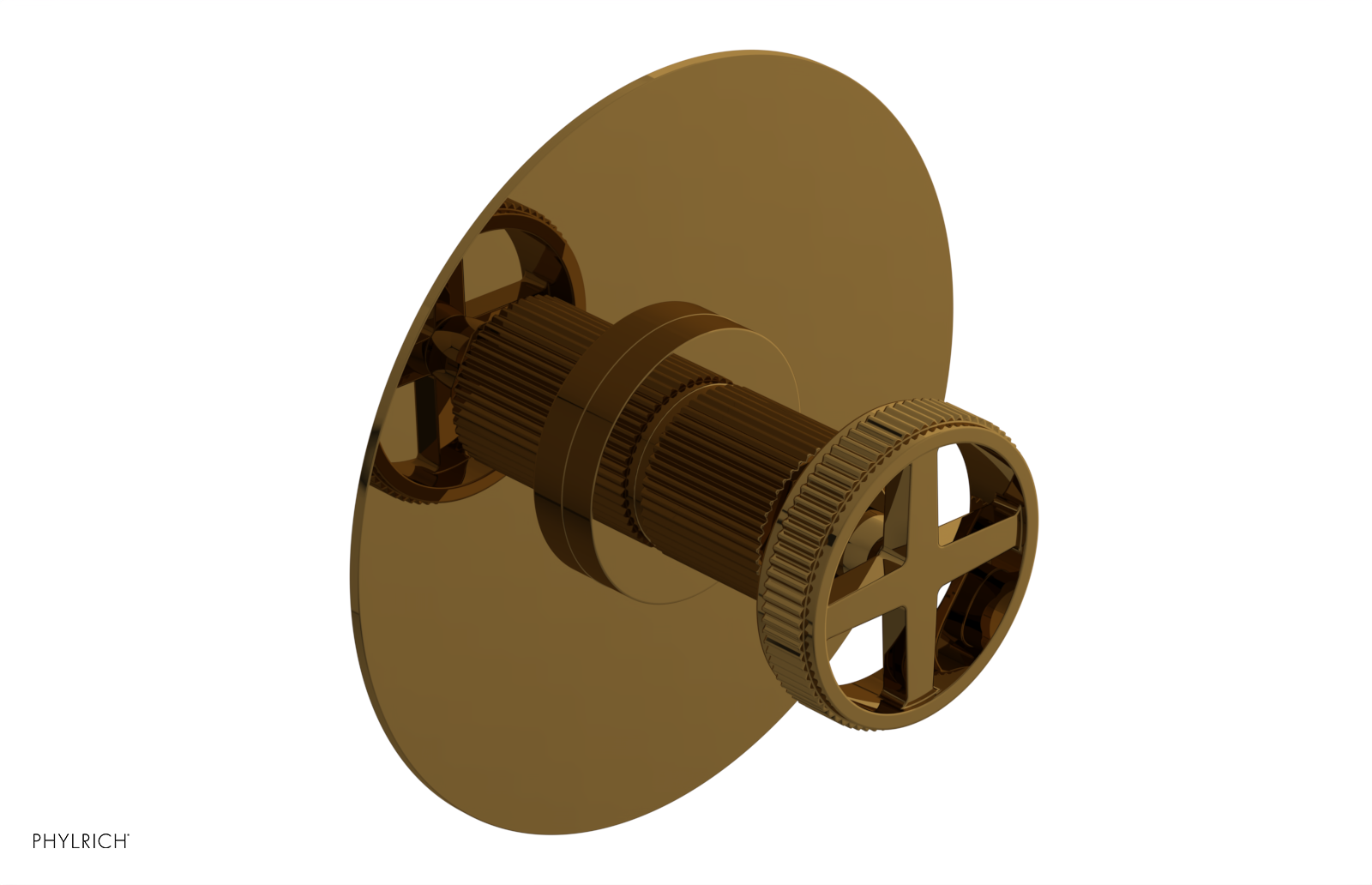 DUSTRIE - Thermostatic Shower Trim - Cross Handle - Grooved 4-626