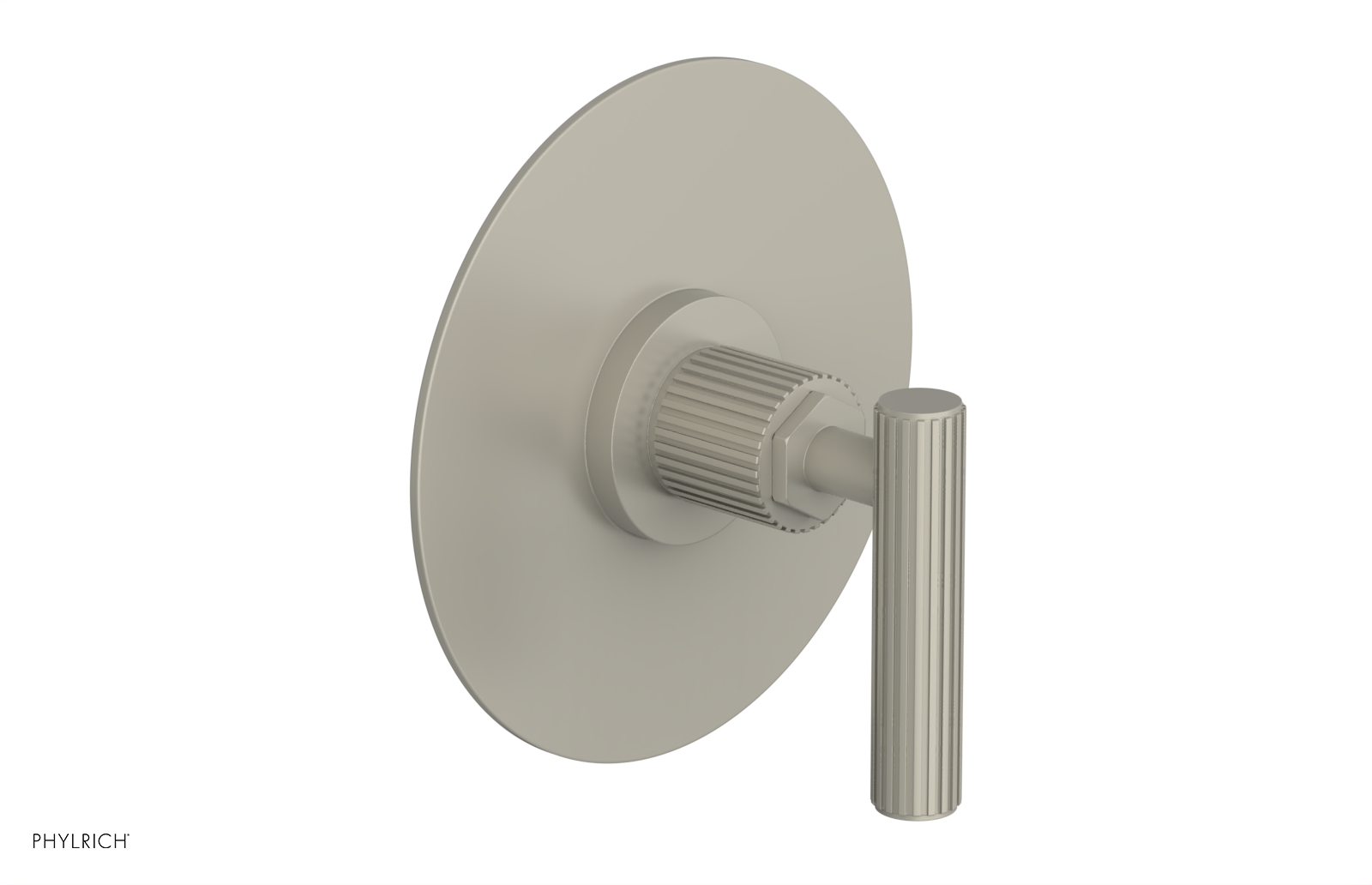 DUSTRIE - Pressure Balance Shower Plate & Handle Trim - Grooved 4-627