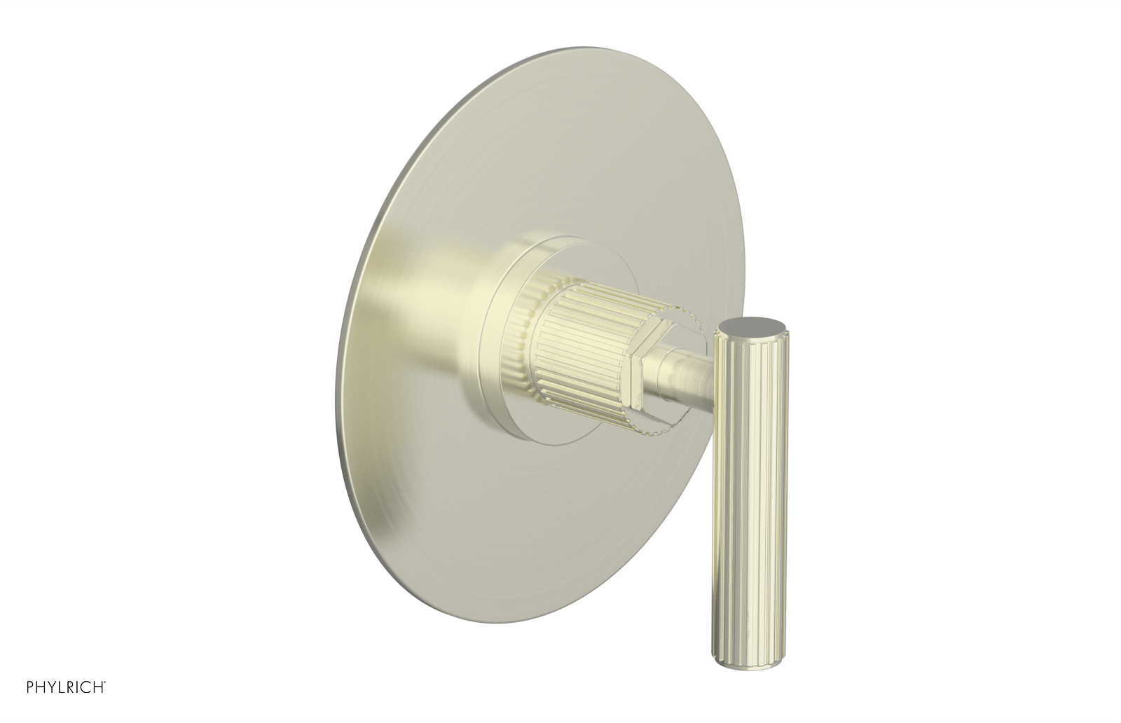 DUSTRIE - Pressure Balance Shower Plate & Handle Trim - Grooved 4-627