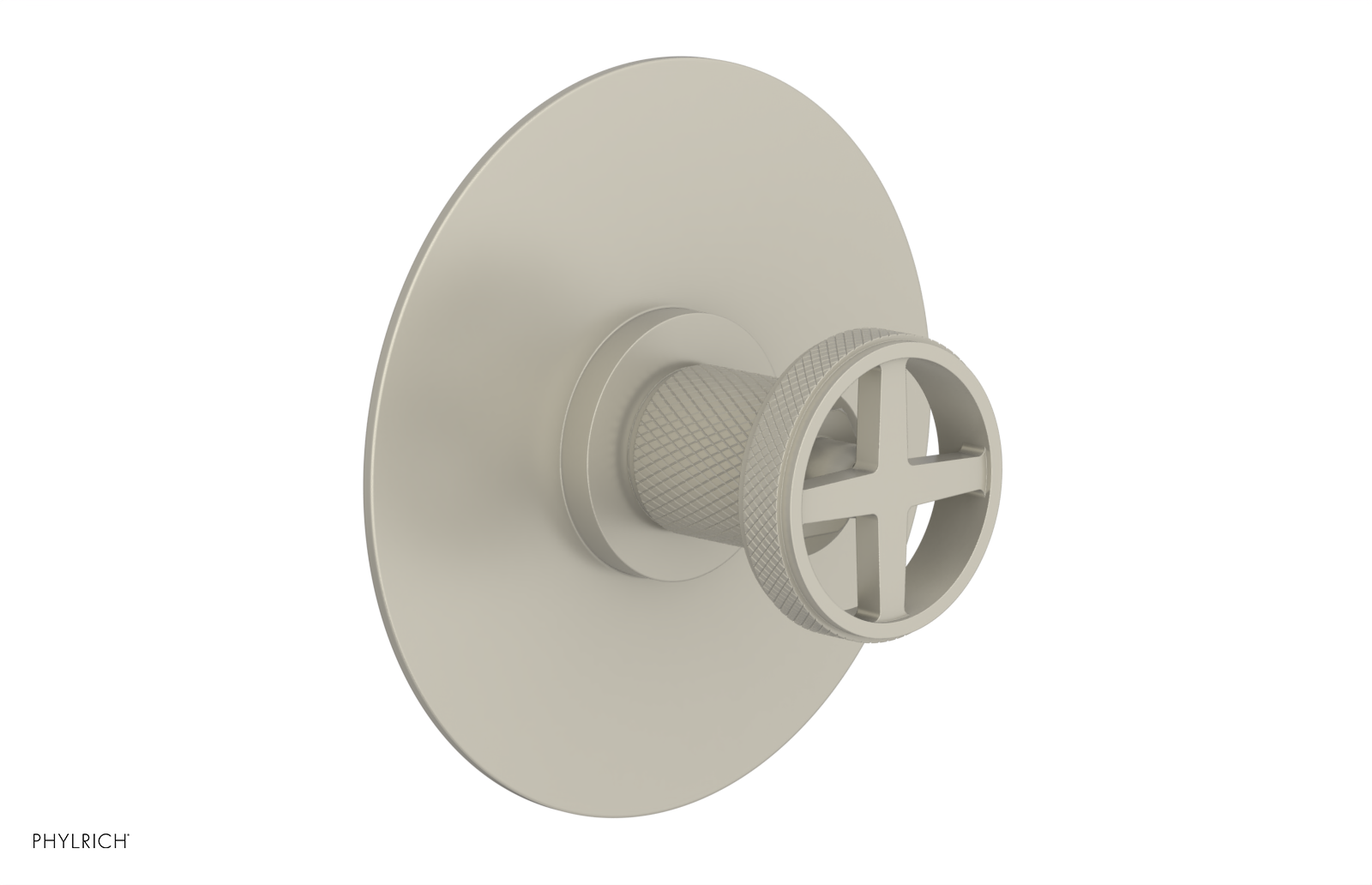 DUSTRIE - Thermostatic Shower Trim - Cross Handle - Knurled 4-628