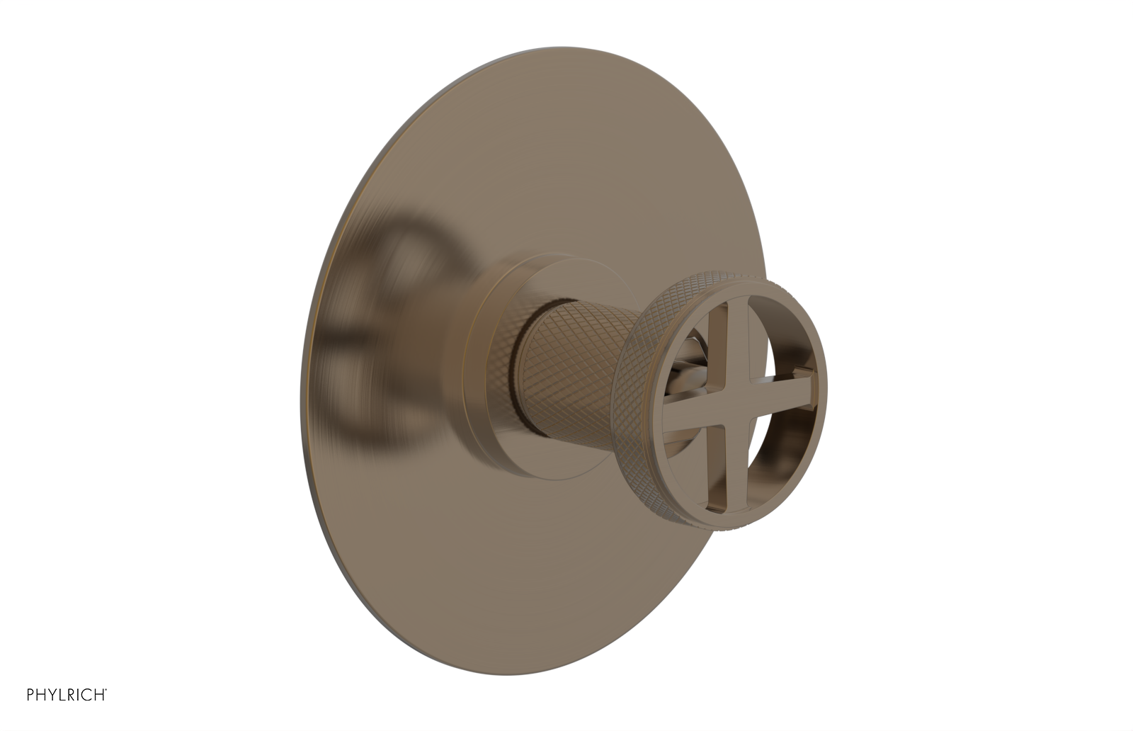 DUSTRIE - Thermostatic Shower Trim - Cross Handle - Knurled 4-628