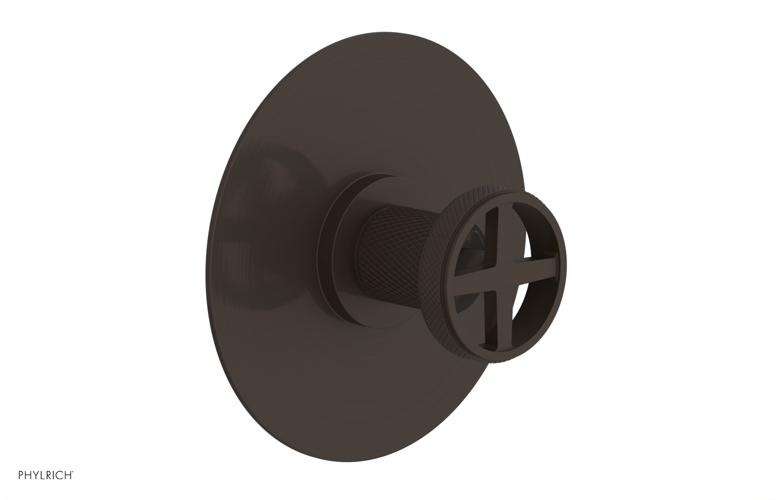 DUSTRIE - Pressure Balance Shower Plate & Handle Trim - Knurled 4-628