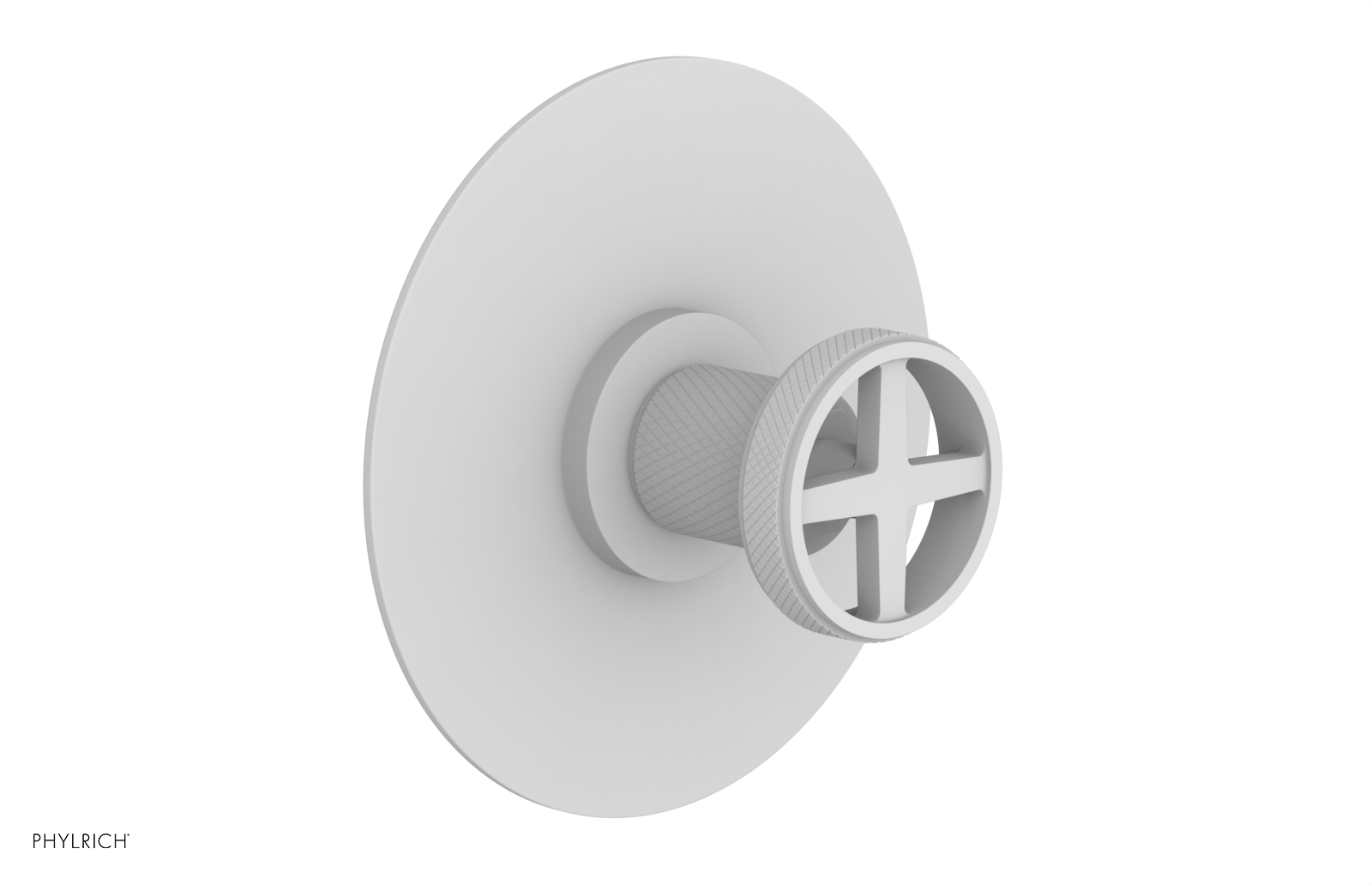 DUSTRIE - Pressure Balance Shower Plate & Handle Trim - Knurled 4-628