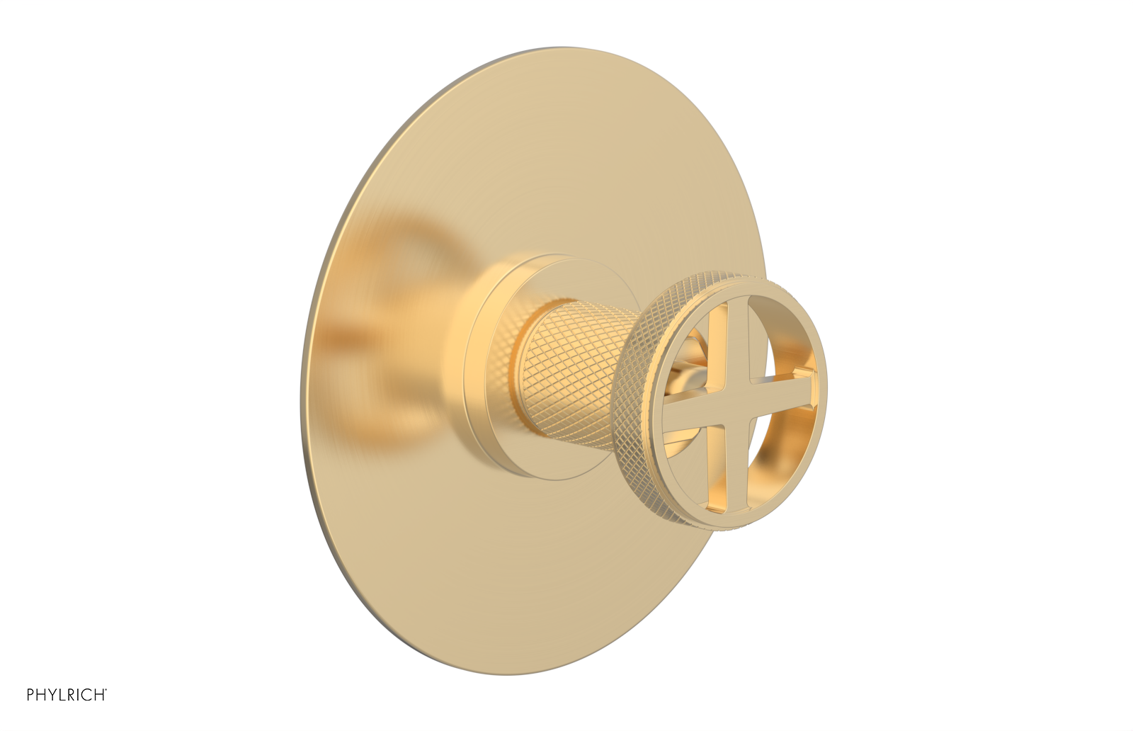 DUSTRIE - Pressure Balance Shower Plate & Handle Trim - Knurled 4-628