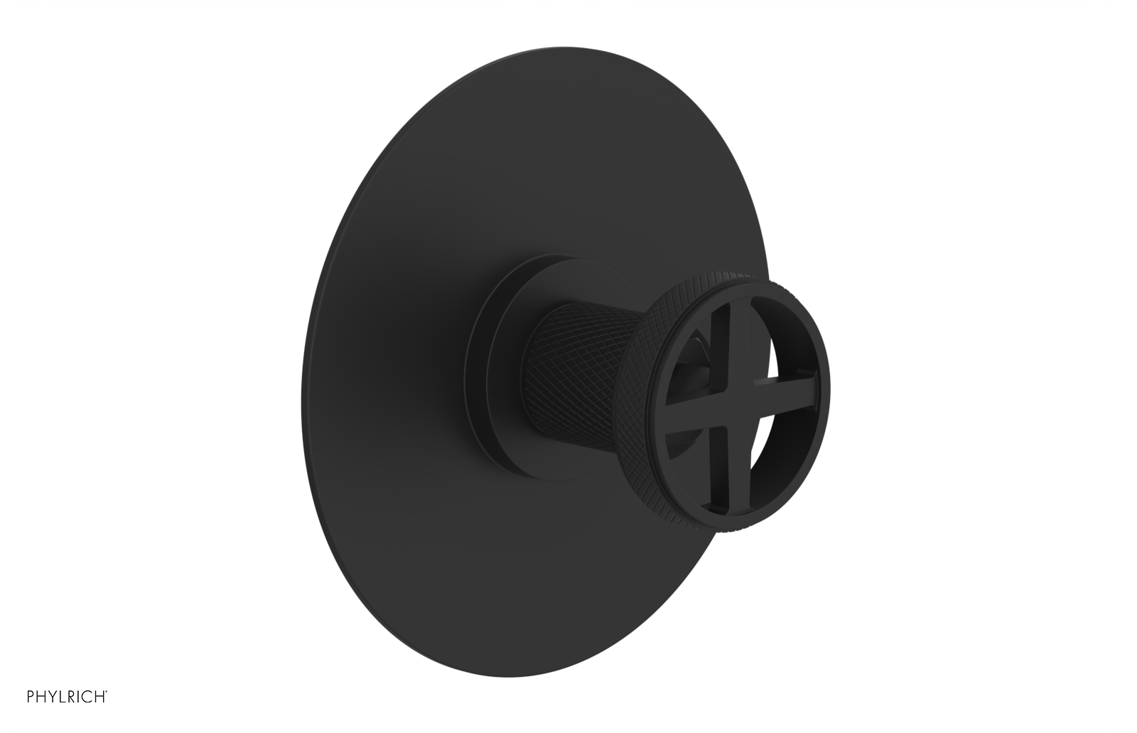 DUSTRIE - Pressure Balance Shower Plate & Handle Trim - Knurled 4-628