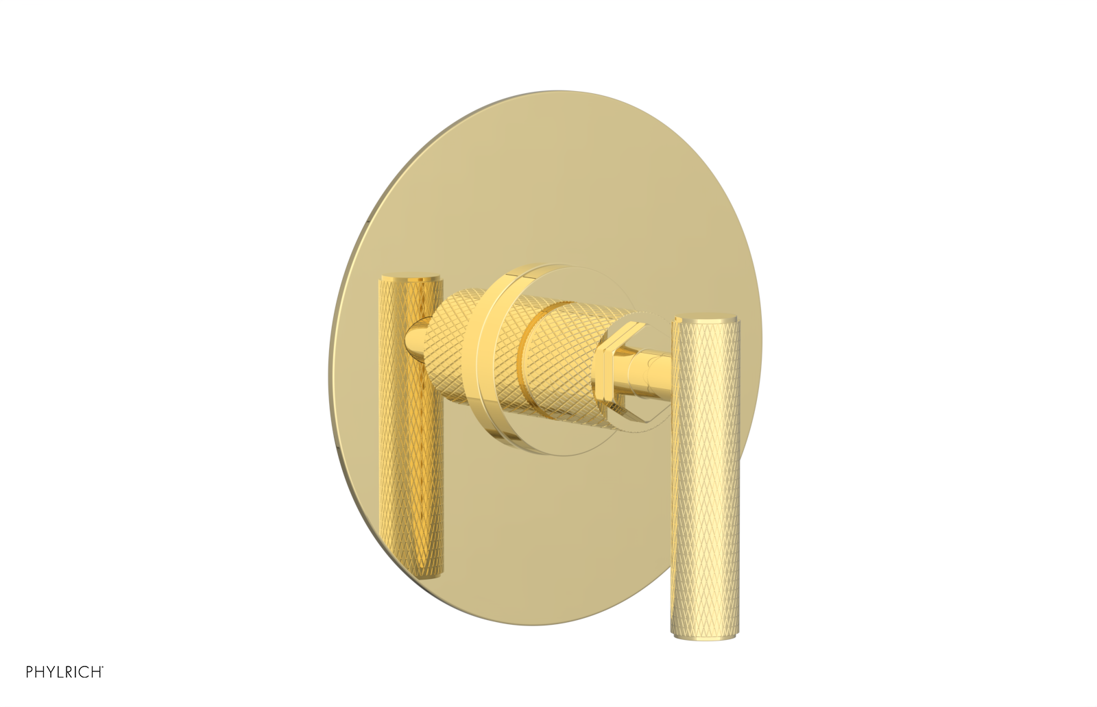 DUSTRIE - Pressure Balance Shower Plate & Handle Trim - Knurled 4-629