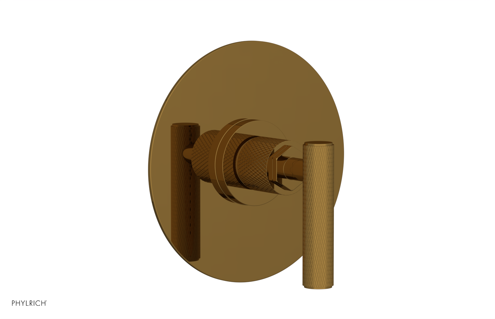 DUSTRIE - Pressure Balance Shower Plate & Handle Trim - Knurled 4-629