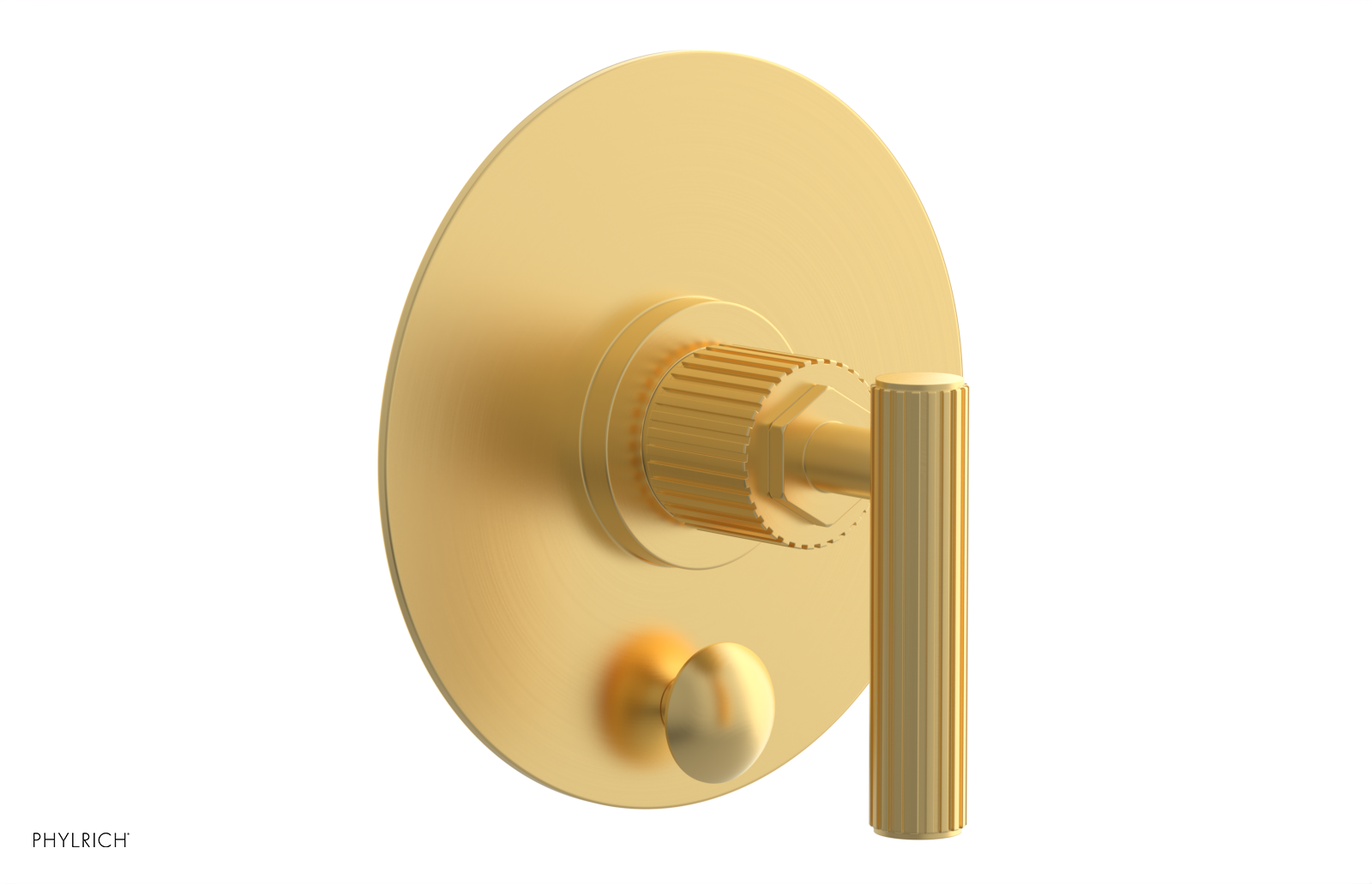 DUSTRIE - Pressure Balance Shower Plate with Diverter and Lever Handle Trim Set - Grooved 4-631