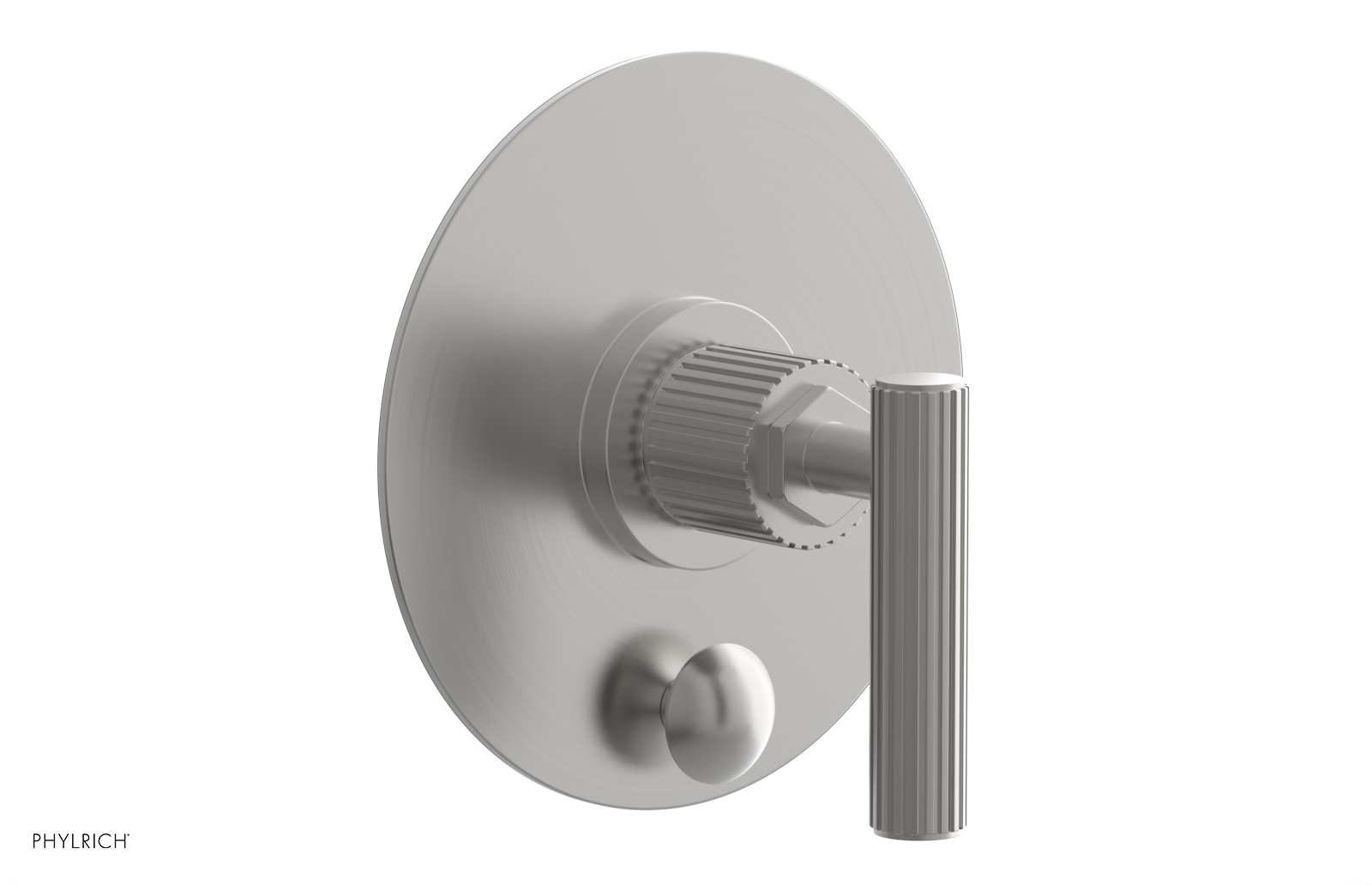 DUSTRIE - Pressure Balance Shower Plate with Diverter and Lever Handle Trim Set - Grooved 4-631