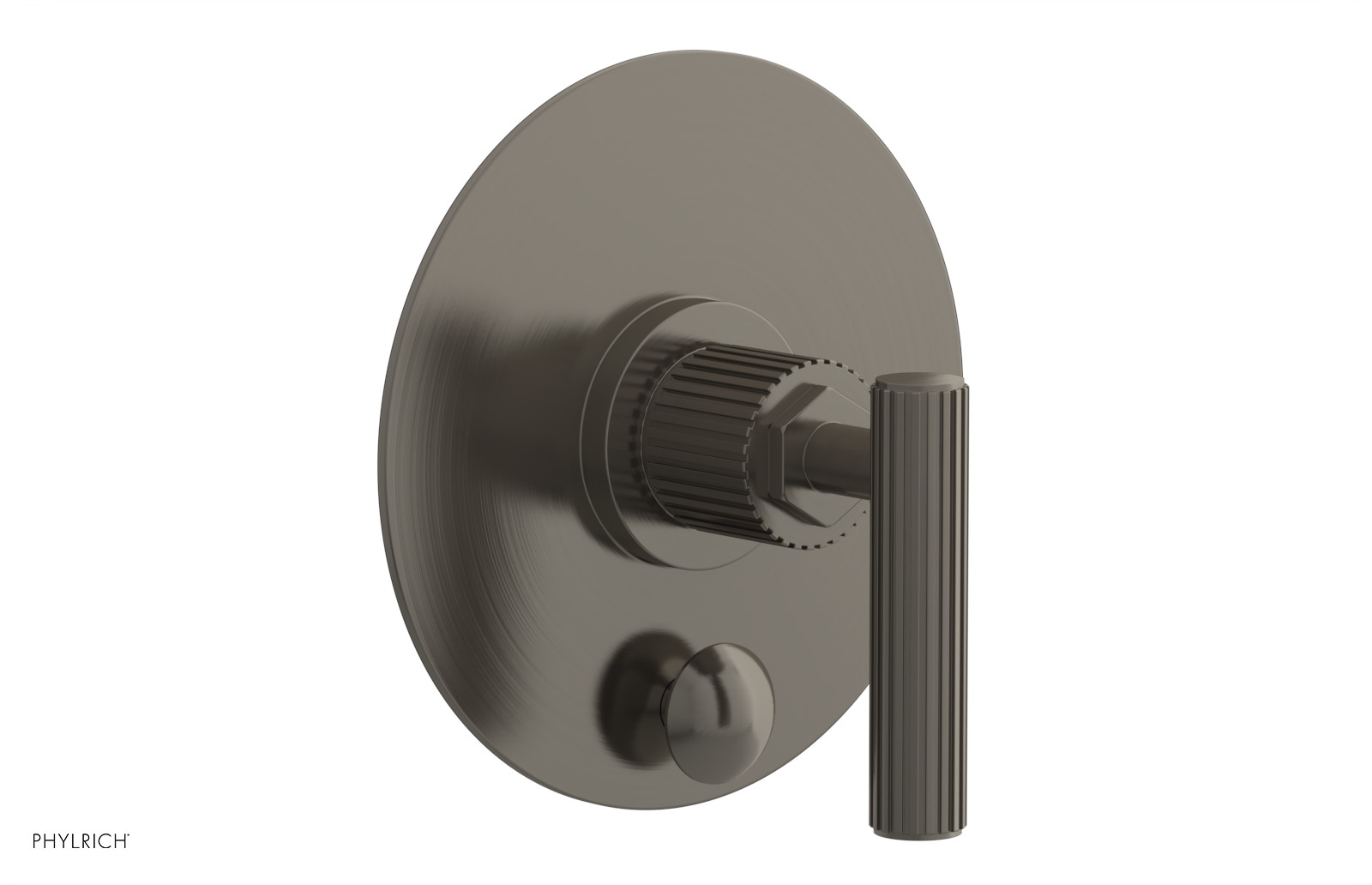 DUSTRIE - Pressure Balance Shower Plate with Diverter and Lever Handle Trim Set - Grooved 4-631