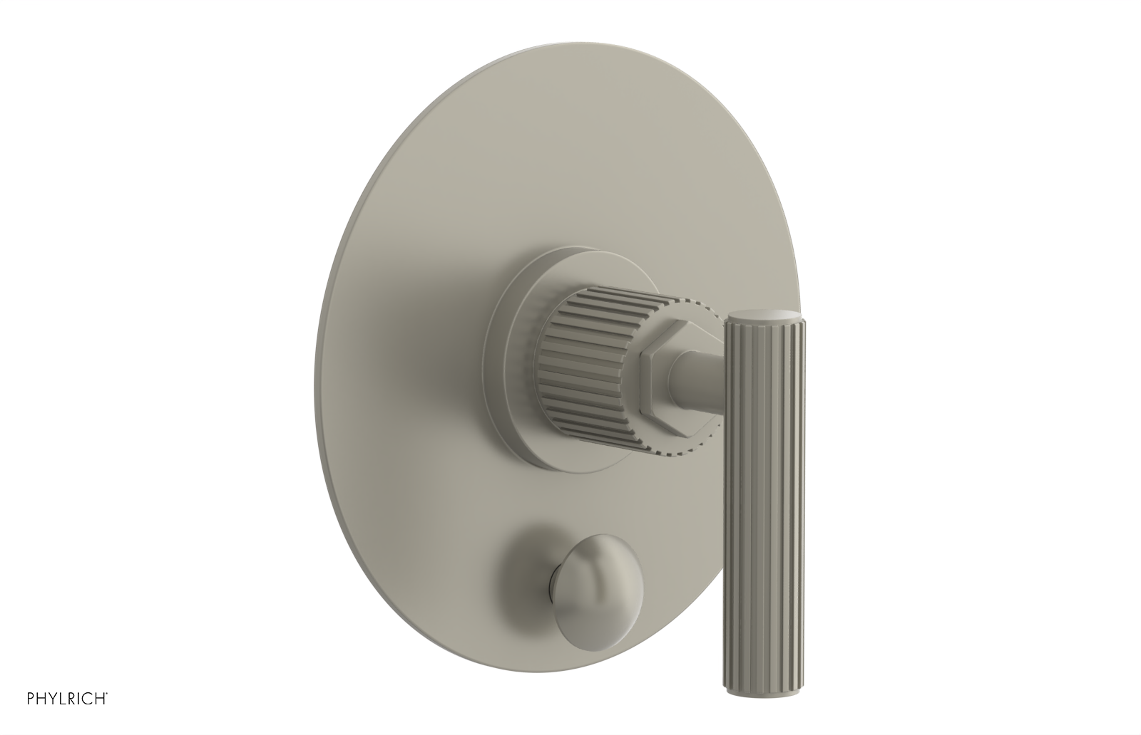 DUSTRIE - Pressure Balance Shower Plate with Diverter and Lever Handle Trim Set - Grooved 4-631