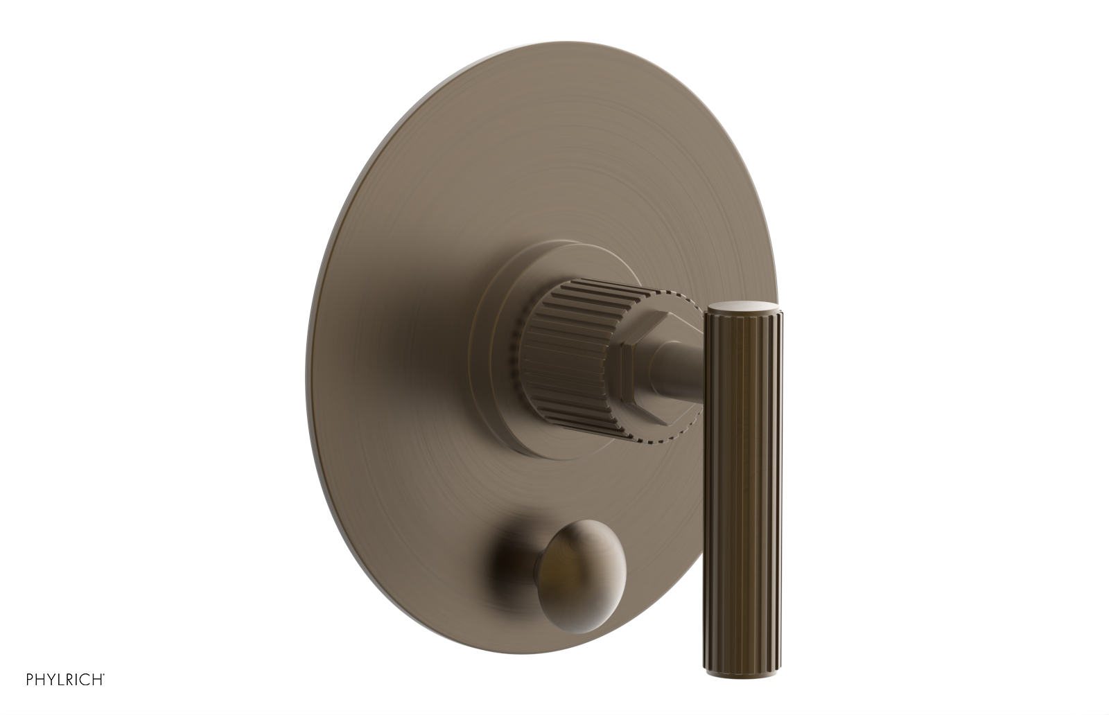 DUSTRIE - Pressure Balance Shower Plate with Diverter and Lever Handle Trim Set - Grooved 4-631