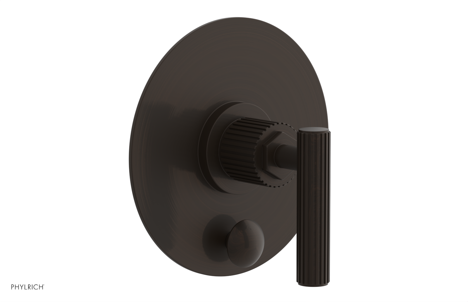 DUSTRIE - Pressure Balance Shower Plate with Diverter and Lever Handle Trim Set - Grooved 4-631