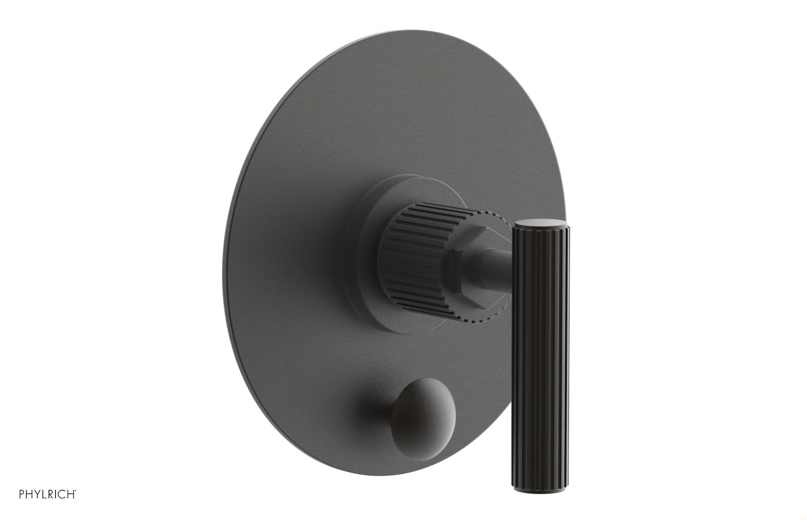 DUSTRIE - Pressure Balance Shower Plate with Diverter and Lever Handle Trim Set - Grooved 4-631