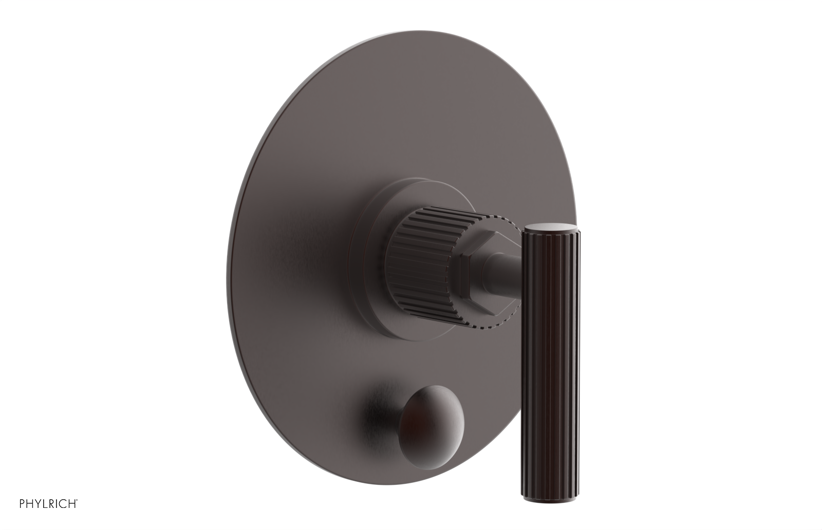 DUSTRIE - Pressure Balance Shower Plate with Diverter and Lever Handle Trim Set - Grooved 4-631