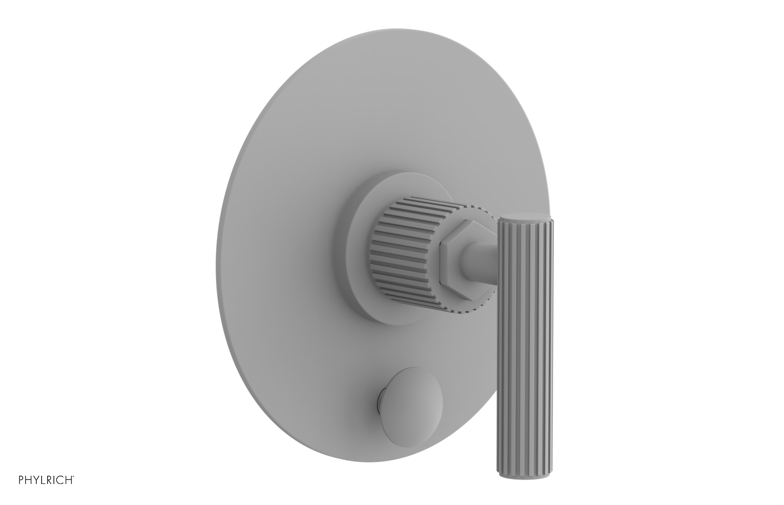 DUSTRIE - Pressure Balance Shower Plate with Diverter and Lever Handle Trim Set - Grooved 4-631