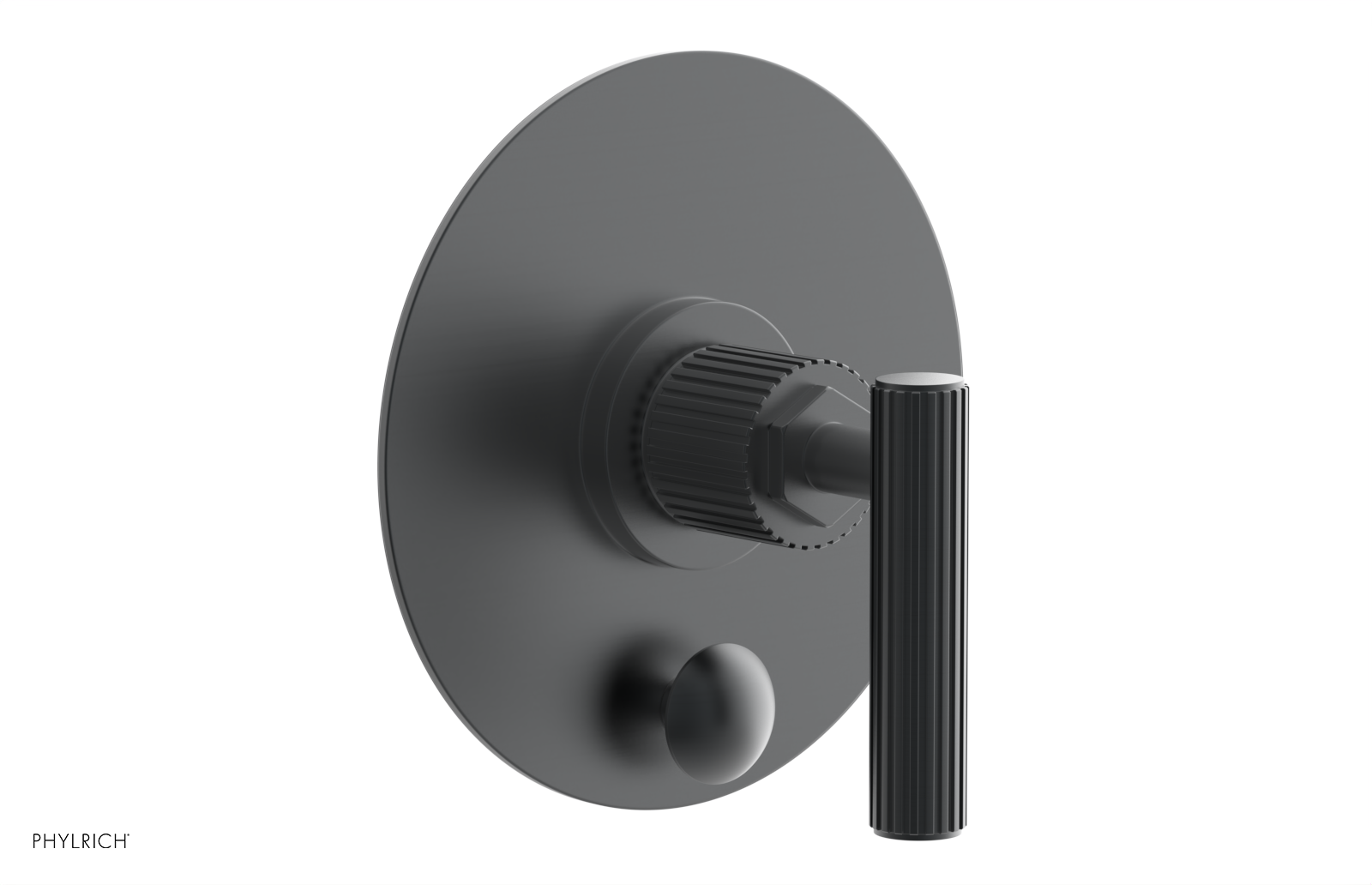 DUSTRIE - Pressure Balance Shower Plate with Diverter and Lever Handle Trim Set - Grooved 4-631