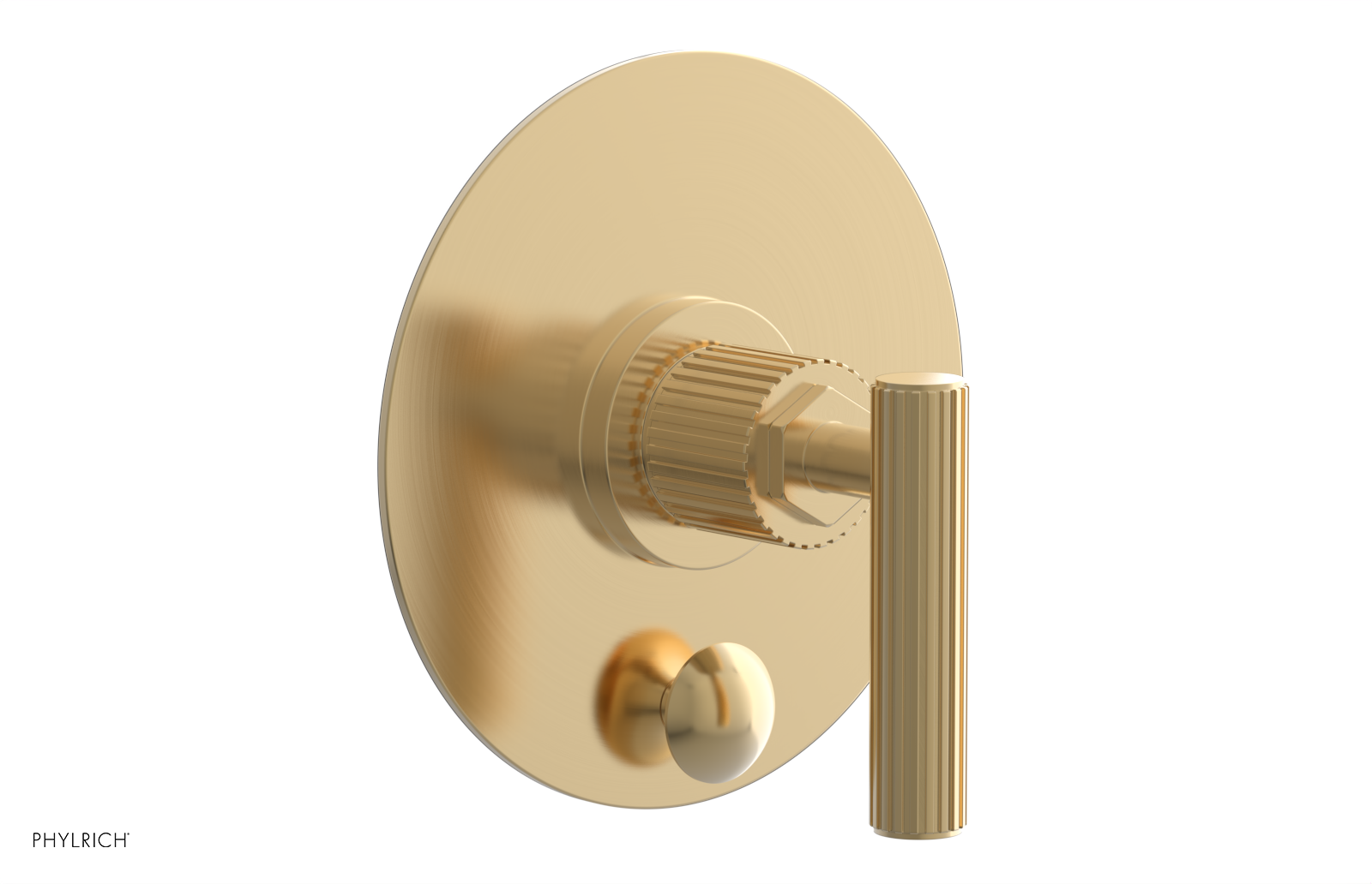 DUSTRIE - Pressure Balance Shower Plate with Diverter and Lever Handle Trim Set - Grooved 4-631