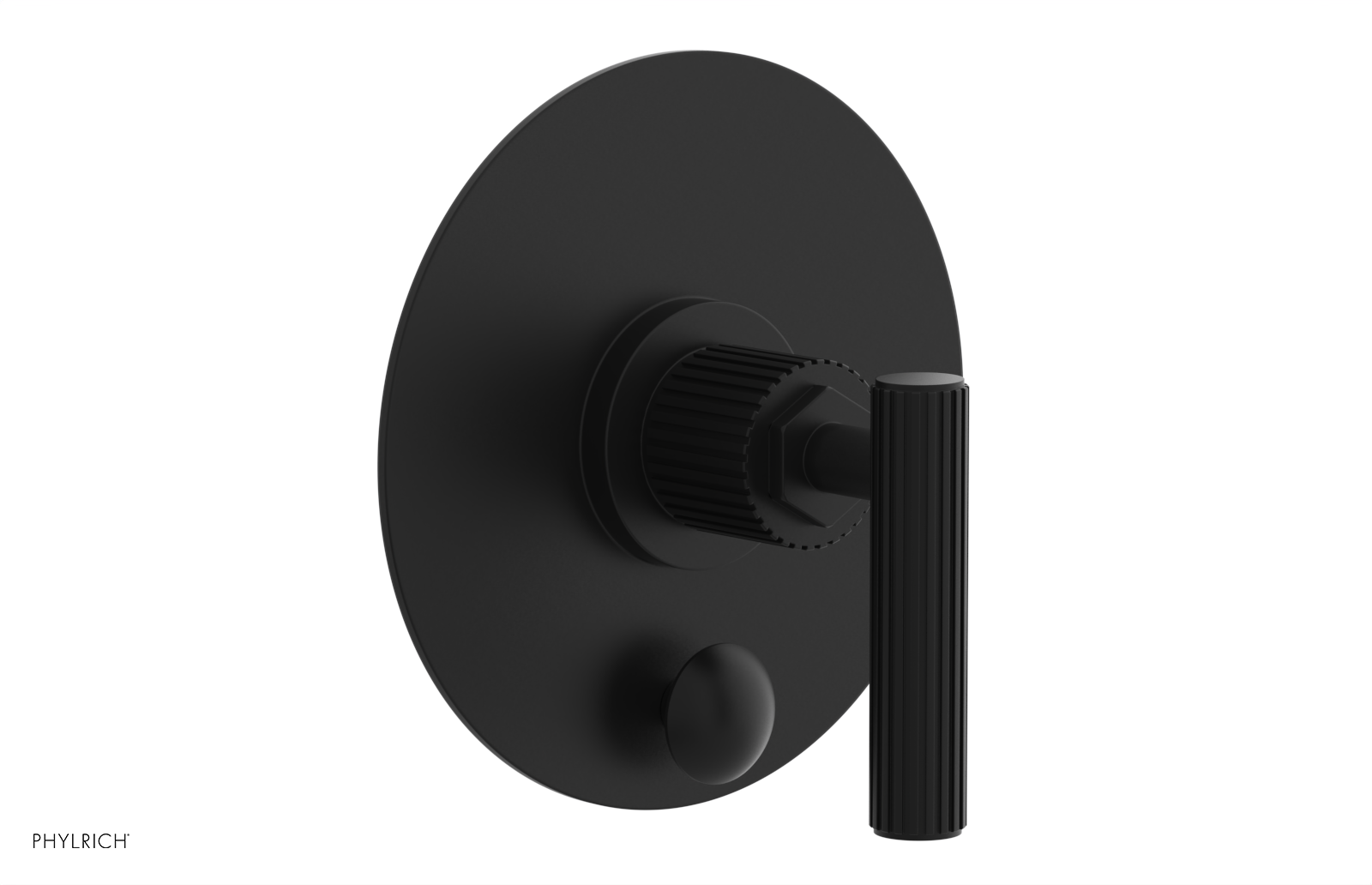 DUSTRIE - Pressure Balance Shower Plate with Diverter and Lever Handle Trim Set - Grooved 4-631
