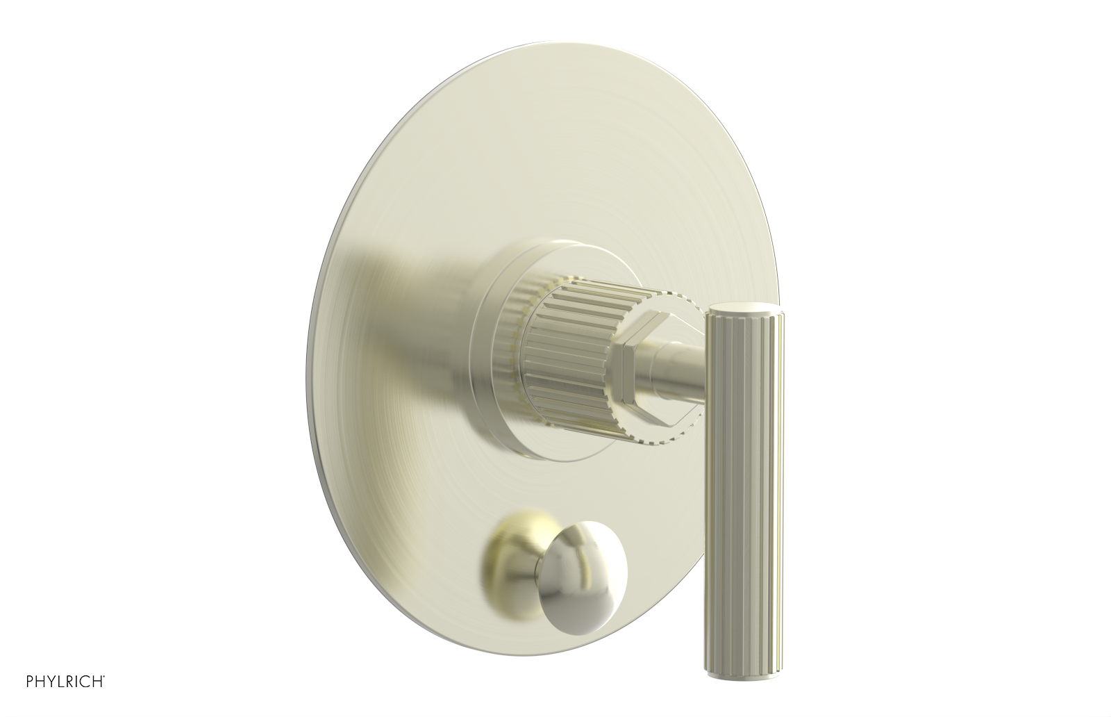 DUSTRIE - Pressure Balance Shower Plate with Diverter and Lever Handle Trim Set - Grooved 4-631