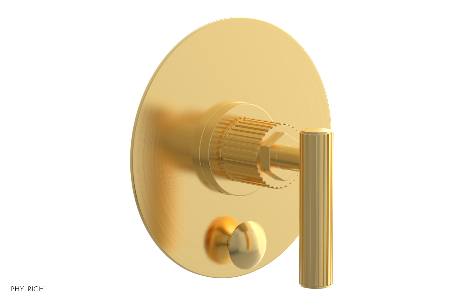 DUSTRIE - Pressure Balance Shower Plate with Diverter and Lever Handle Trim Set - Grooved 4-631