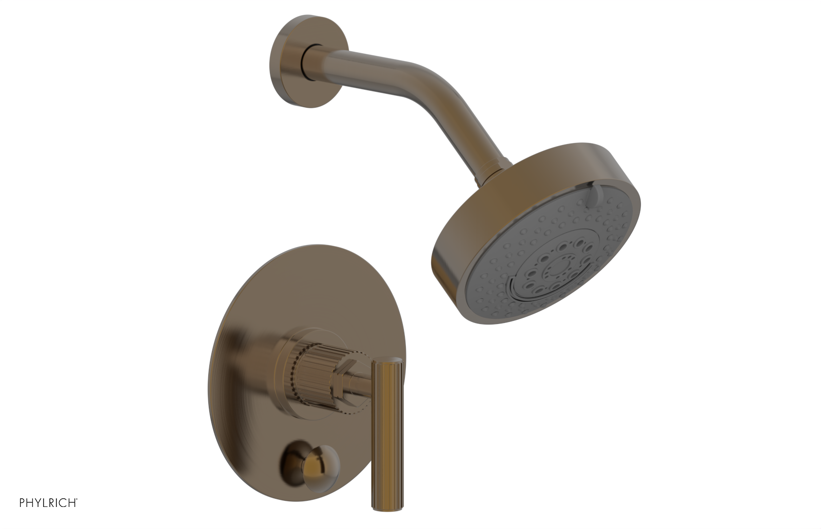 DUSTRIE - Pressure Balance Shower and Diverter Set (Less Spout) - Lever Handle - Grooved 4-656