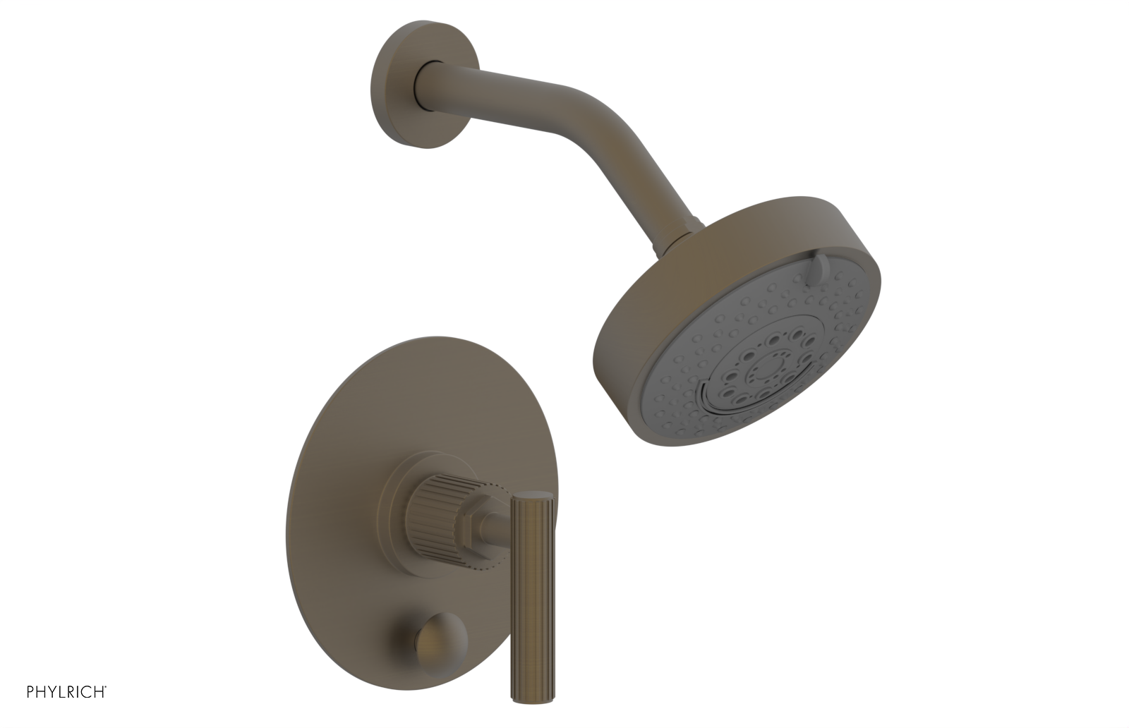 DUSTRIE - Pressure Balance Shower and Diverter Set (Less Spout) - Lever Handle - Grooved 4-656