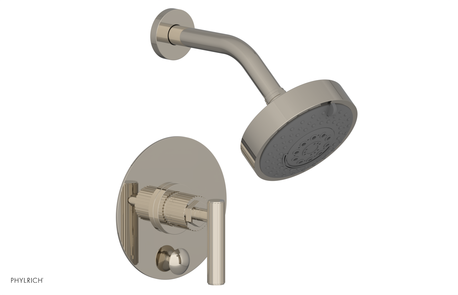 DUSTRIE - Pressure Balance Shower and Diverter Set (Less Spout) - Lever Handle - Grooved 4-656