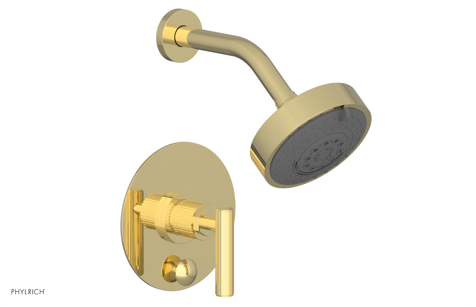 DUSTRIE - Pressure Balance Shower and Diverter Set (Less Spout) - Lever Handle - Grooved 4-656