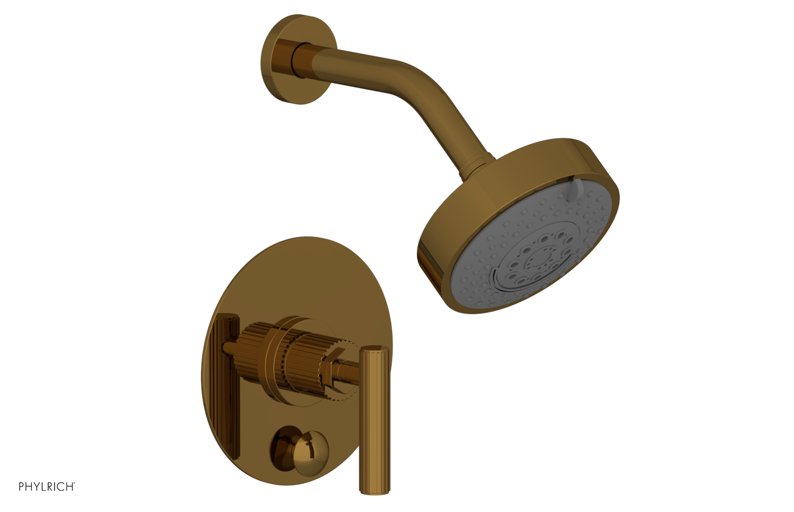 DUSTRIE - Pressure Balance Shower and Diverter Set (Less Spout) - Lever Handle - Grooved 4-656