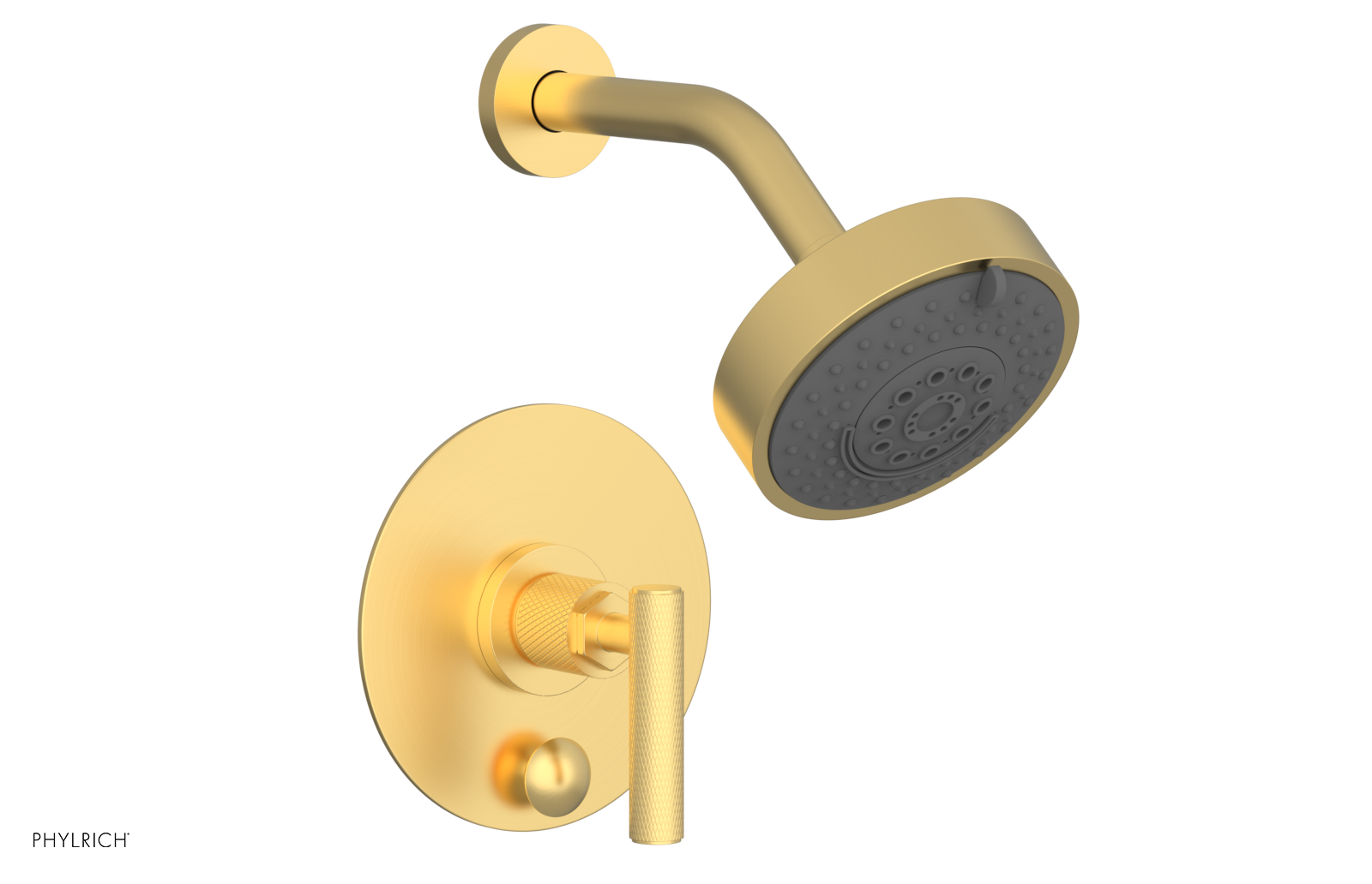 DUSTRIE - Pressure Balance Shower and Diverter Set (Less Spout) - Lever Handle - Knurled 4-658