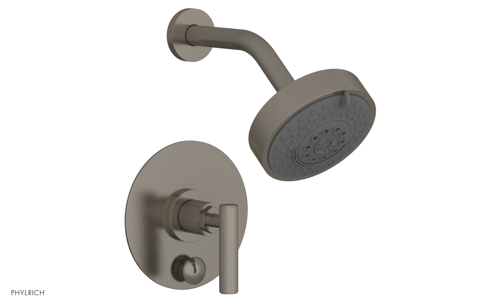 DUSTRIE - Pressure Balance Shower and Diverter Set (Less Spout) - Lever Handle - Knurled 4-658