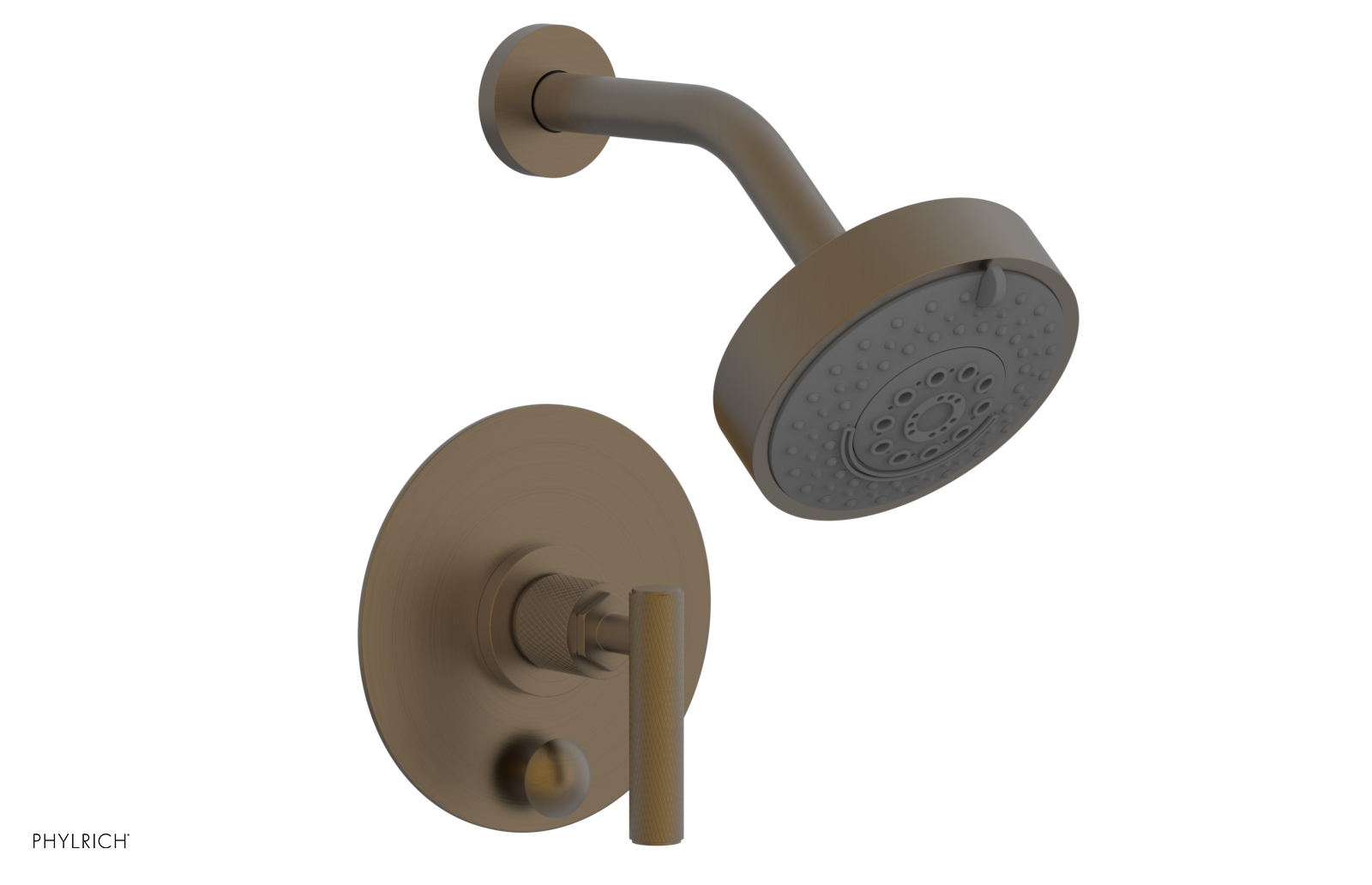 DUSTRIE - Pressure Balance Shower and Diverter Set (Less Spout) - Lever Handle - Knurled 4-658
