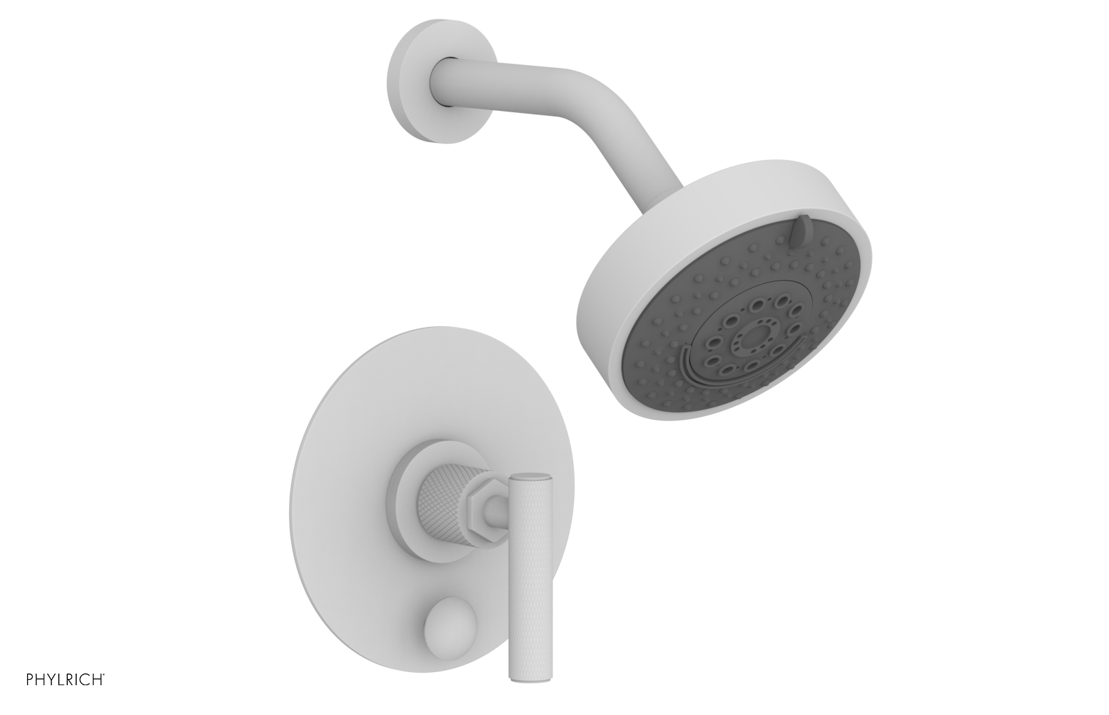 DUSTRIE - Pressure Balance Shower and Diverter Set (Less Spout) - Lever Handle - Knurled 4-658