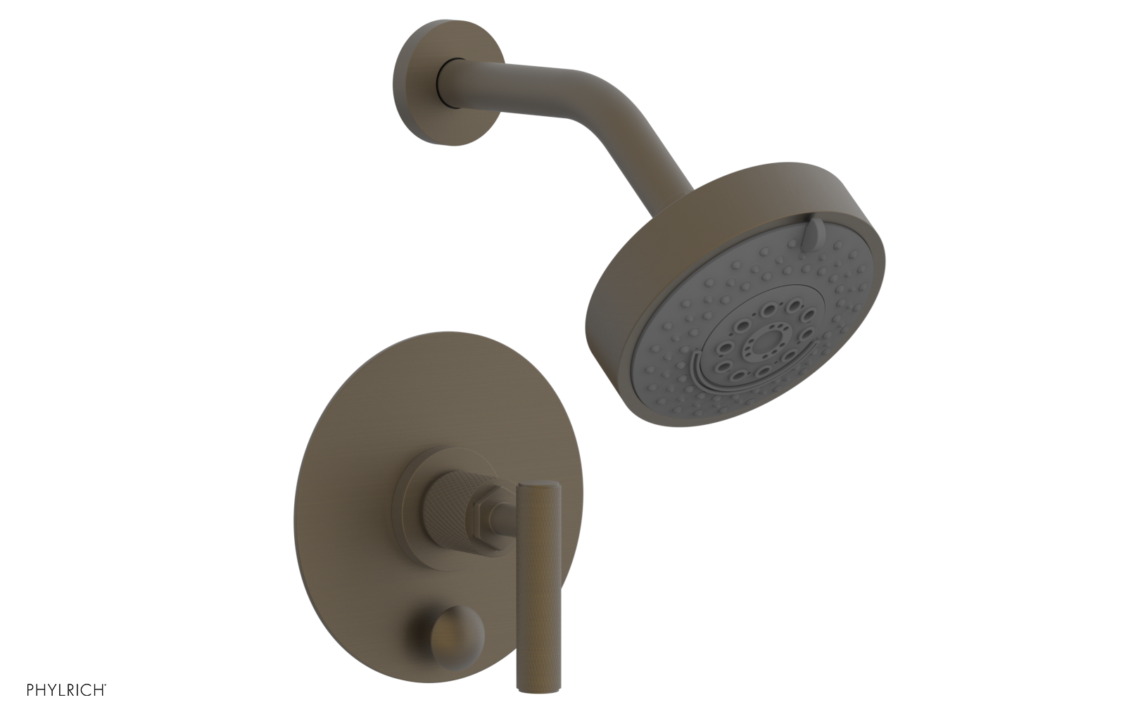 DUSTRIE - Pressure Balance Shower and Diverter Set (Less Spout) - Lever Handle - Knurled 4-658