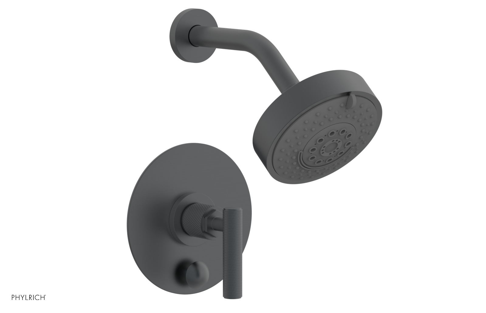 DUSTRIE - Pressure Balance Shower and Diverter Set (Less Spout) - Lever Handle - Knurled 4-658
