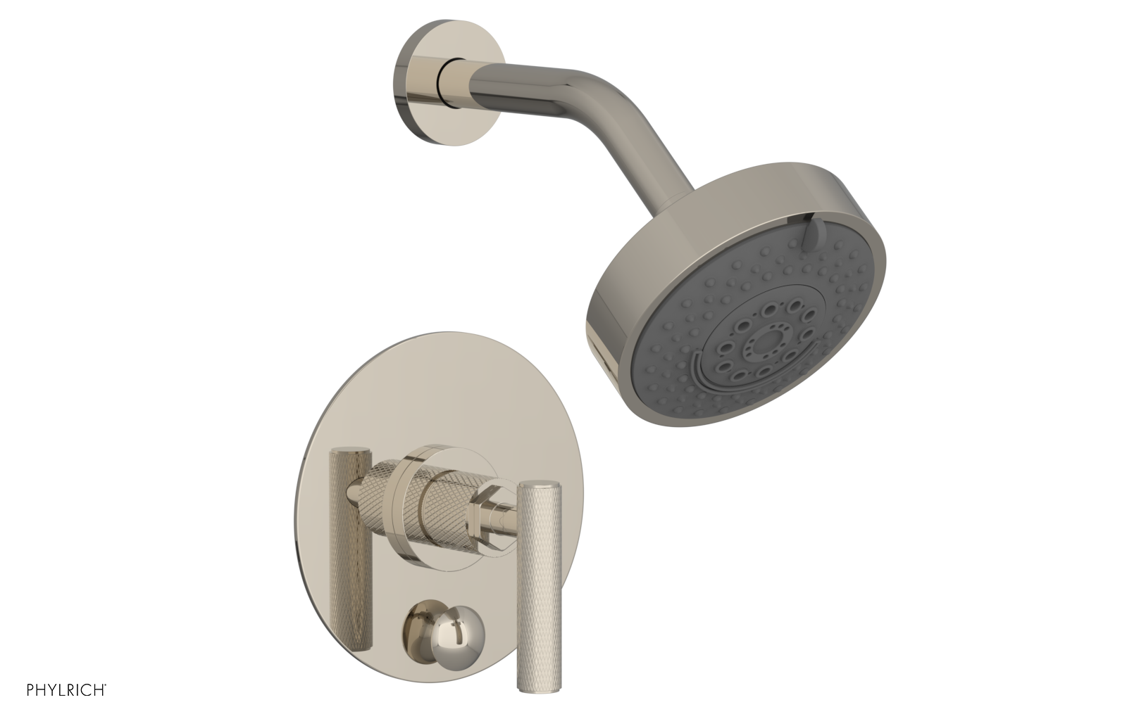 DUSTRIE - Pressure Balance Shower and Diverter Set (Less Spout) - Lever Handle - Knurled 4-658