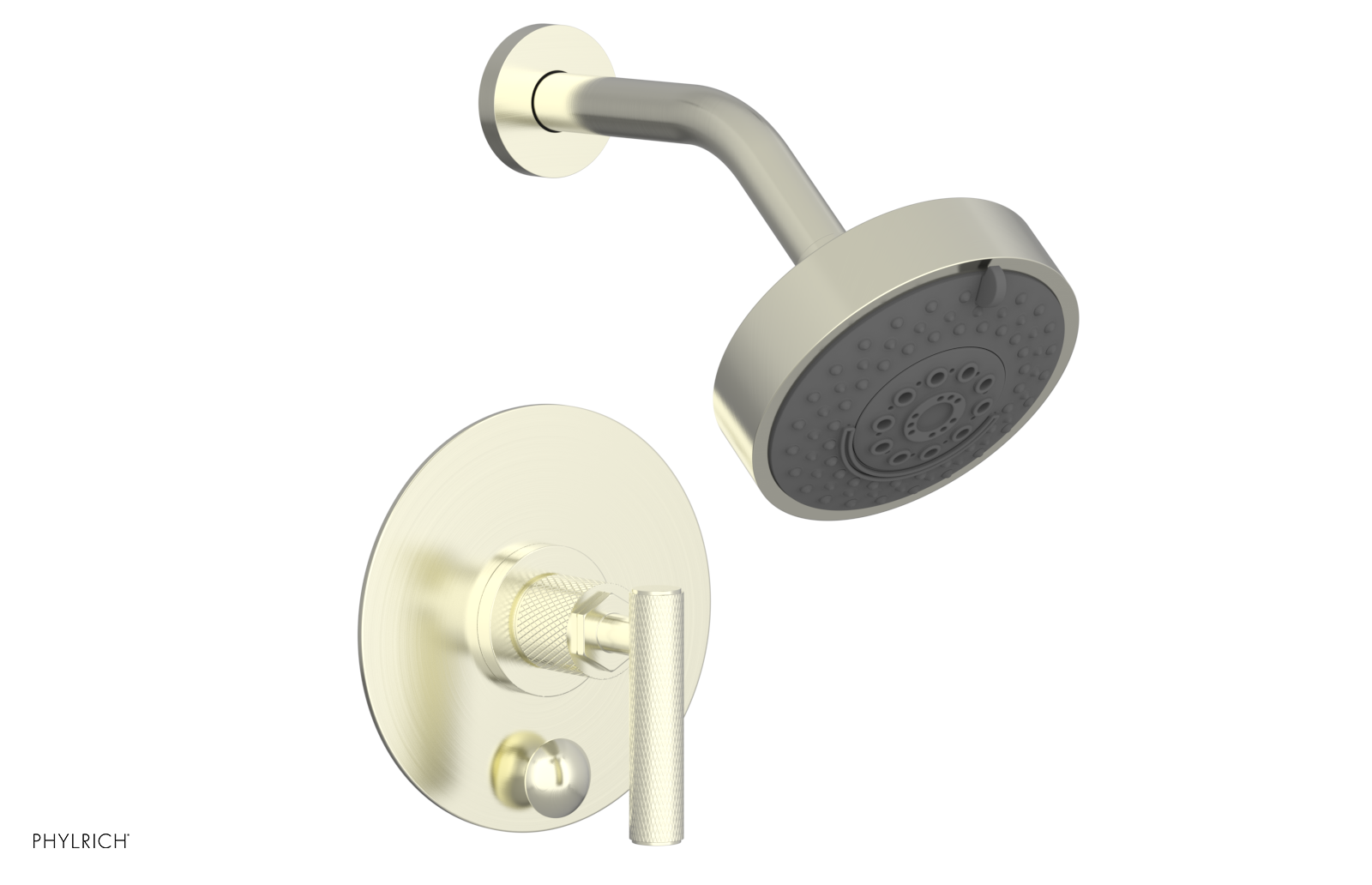 DUSTRIE - Pressure Balance Shower and Diverter Set (Less Spout) - Lever Handle - Knurled 4-658