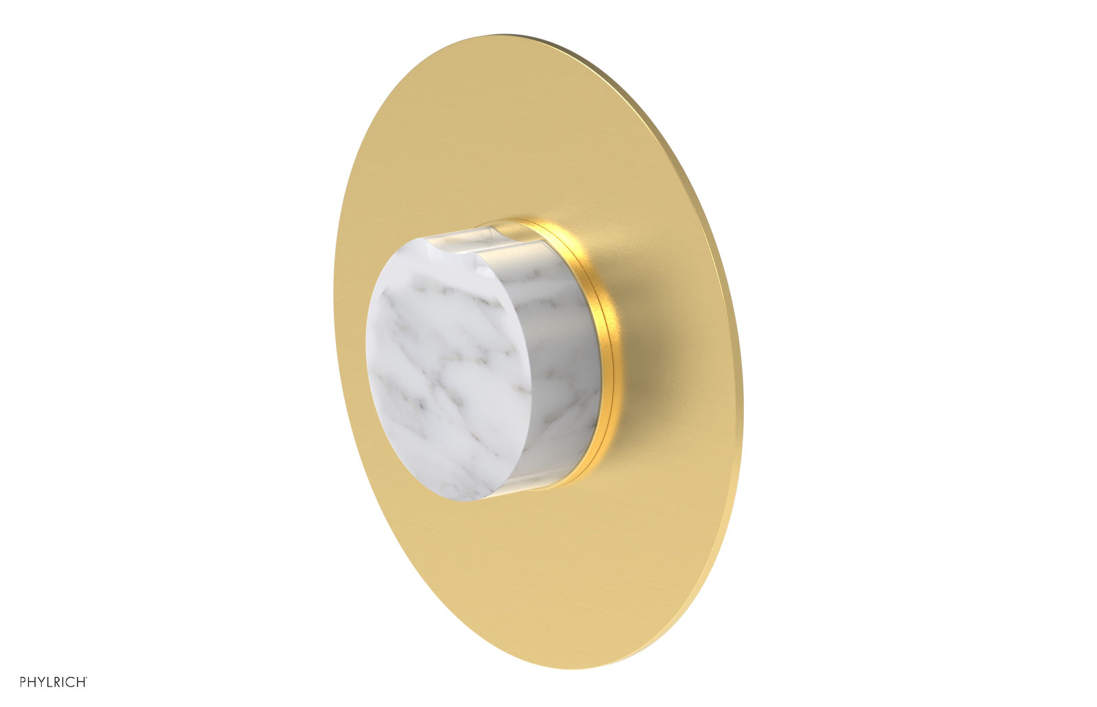 CIRC - Thermostatic Shower Trim, White Marble Handle 4-716