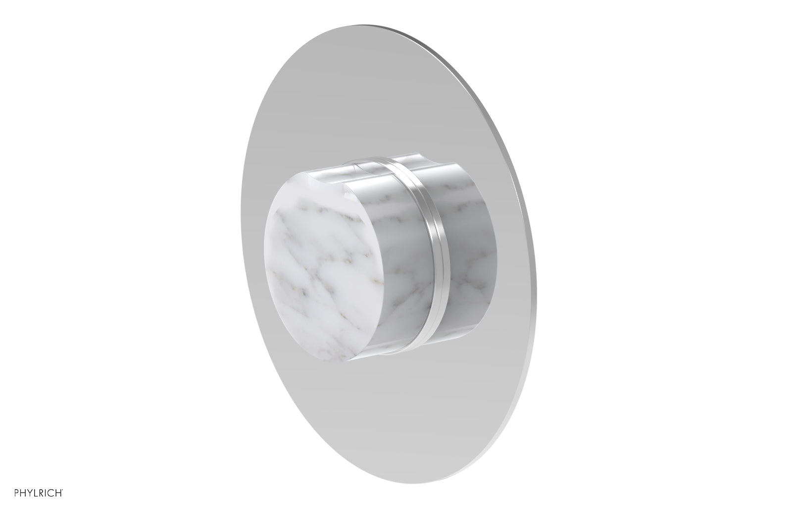 CIRC - Thermostatic Shower Trim, White Marble Handle 4-716