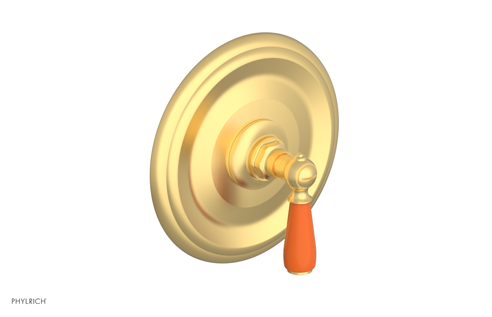 JAMESTOWN - Thermostatic Shower Trim - Lever Handle with "Orange" Accents 4-735