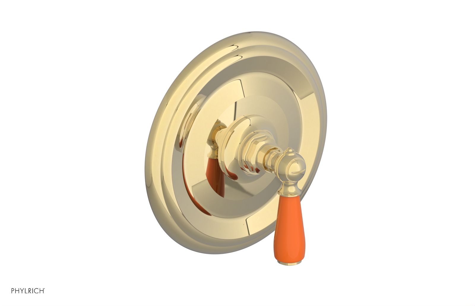 JAMESTOWN - Thermostatic Shower Trim - Lever Handle with "Orange" Accents 4-735