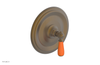JAMESTOWN - Pressure Balance Shower Plate & Handle Trim with "Orange" Accents 4-735