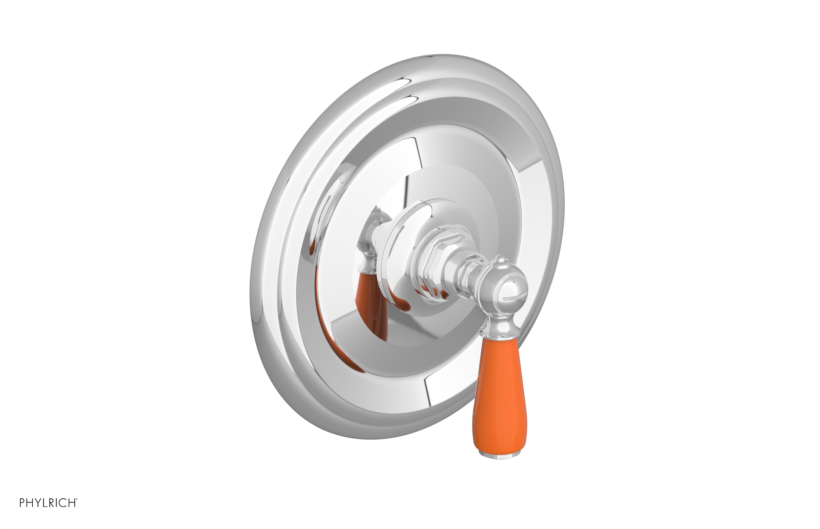 JAMESTOWN - Pressure Balance Shower Plate & Handle Trim with "Orange" Accents 4-735