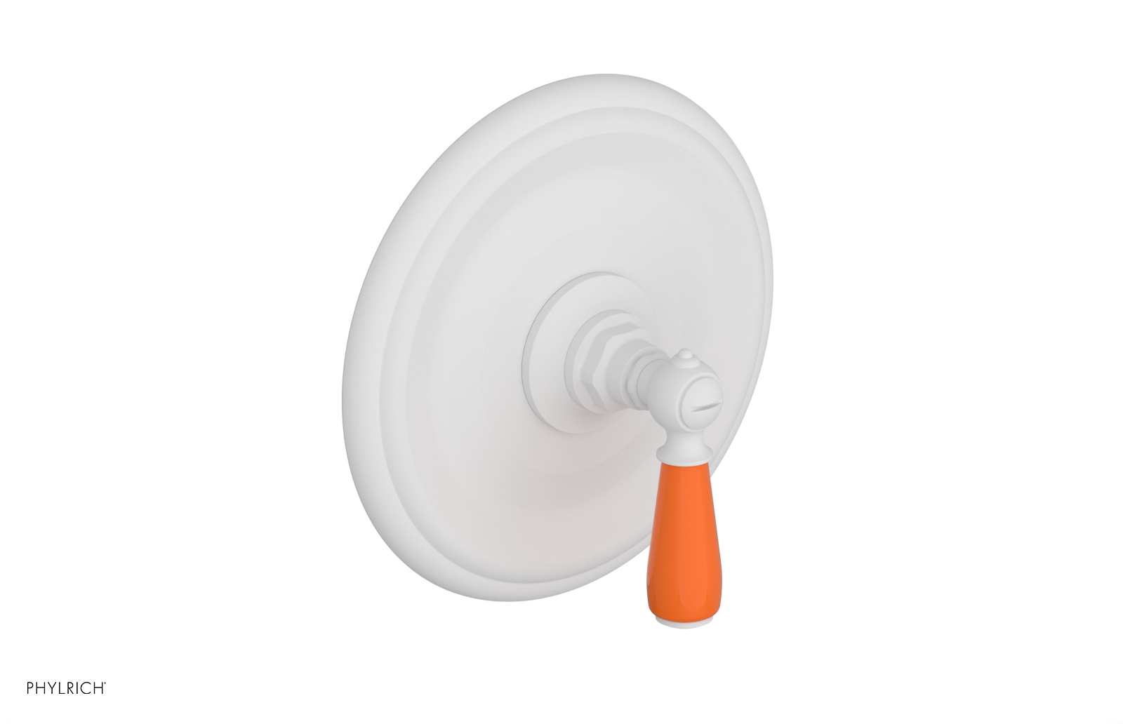 JAMESTOWN - Thermostatic Shower Trim - Lever Handle with "Orange" Accents 4-735