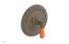 JAMESTOWN - Pressure Balance Shower Plate & Handle Trim with "Orange" Accents 4-735