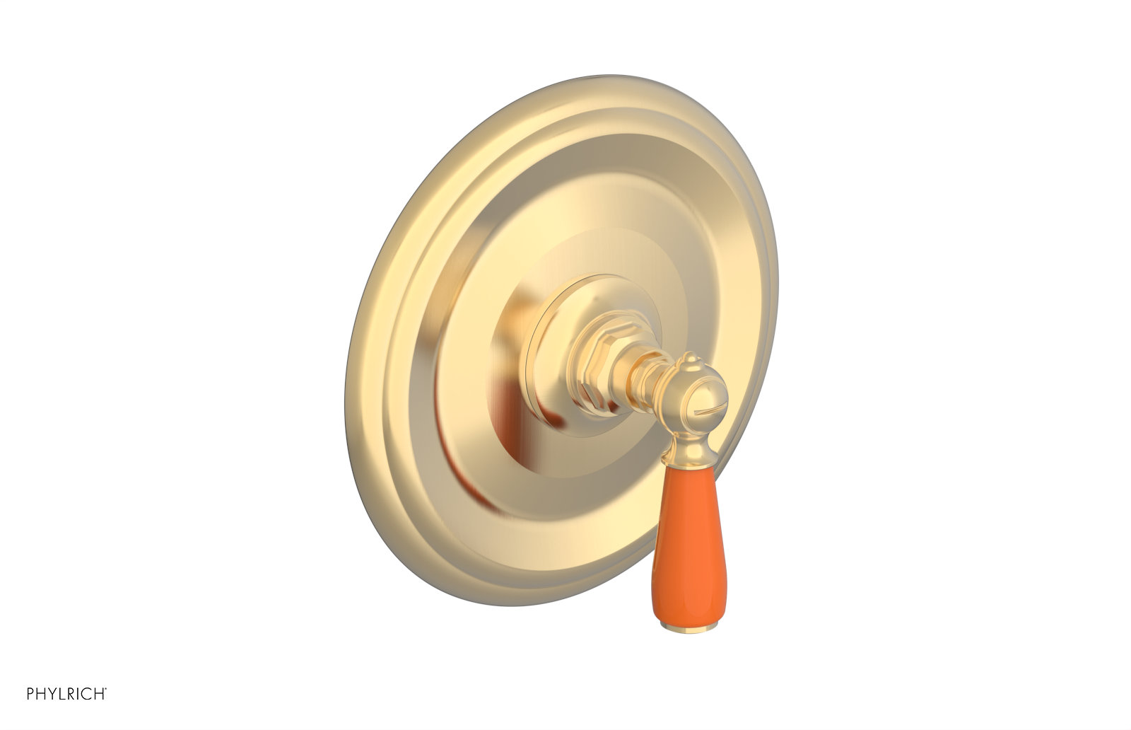 JAMESTOWN - Thermostatic Shower Trim - Lever Handle with "Orange" Accents 4-735