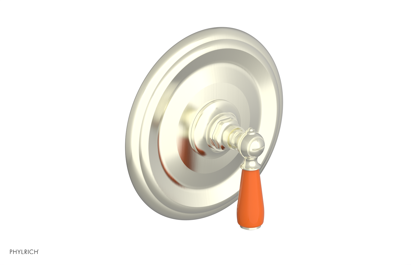 JAMESTOWN - Pressure Balance Shower Plate & Handle Trim with "Orange" Accents 4-735